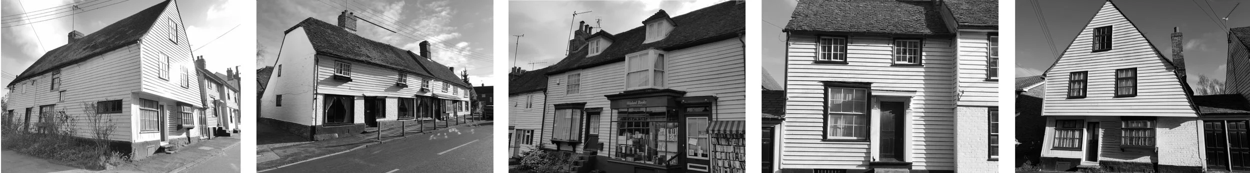 Long linear houses - Yards / shared surfaces - Roof form options - Black plinth Windows: juxtaposition, projecting boxes, borders, dormers