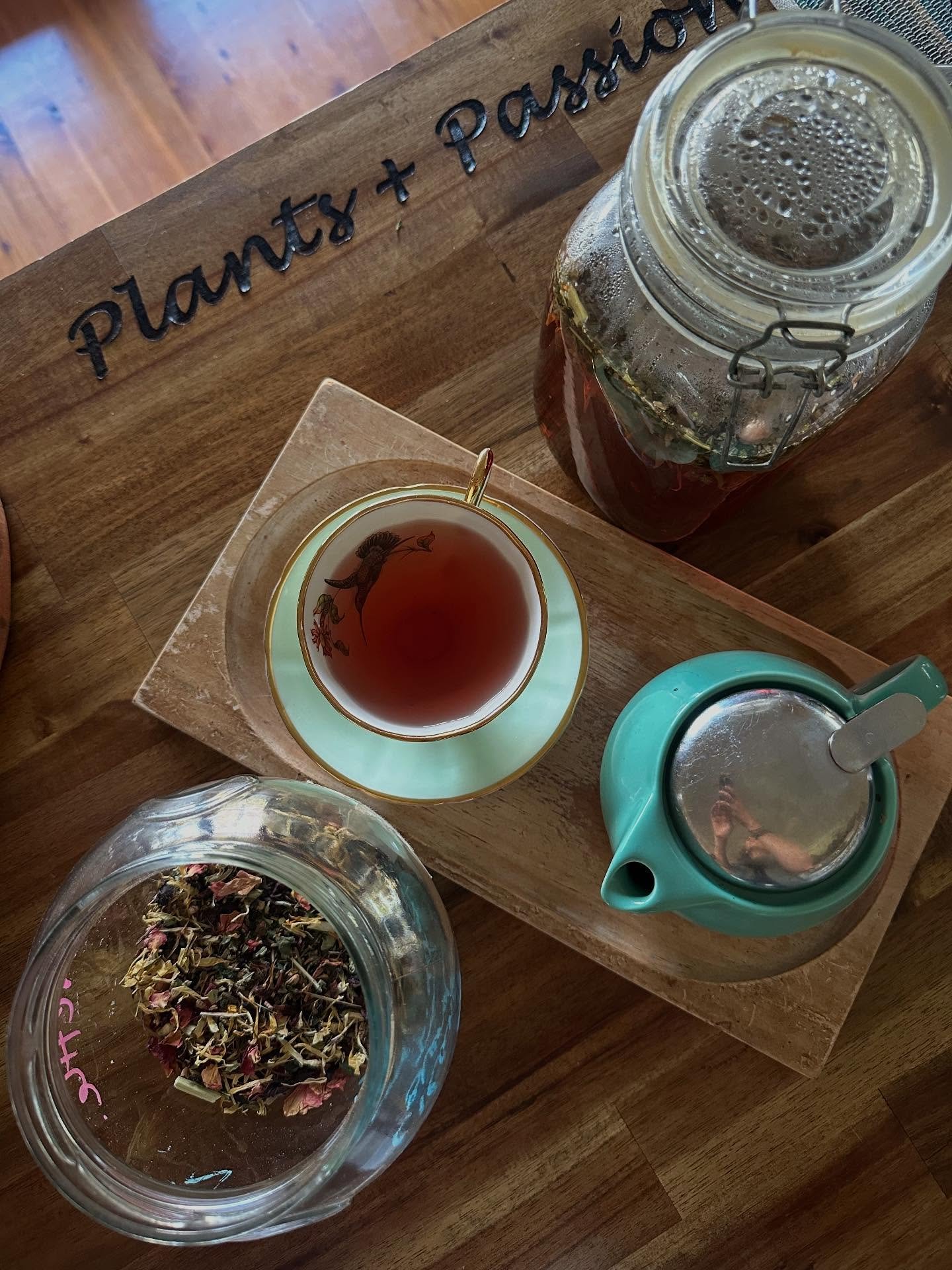 Cleansing, detoxing and lymphatic herbal tea. This blend is helping to support my lymph flow and detoxification pathways. I&rsquo;ve had a swollen left arm for nearly two weeks now, which is a good indication that my lymph is not flowing well and the