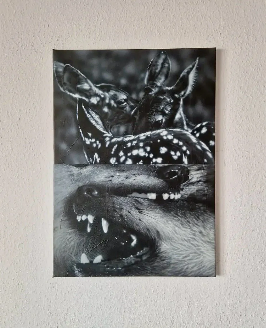 @camilletheodet 
 La rencontre 6 
70x50cm, acrylic on canvas.
#radicalruralism