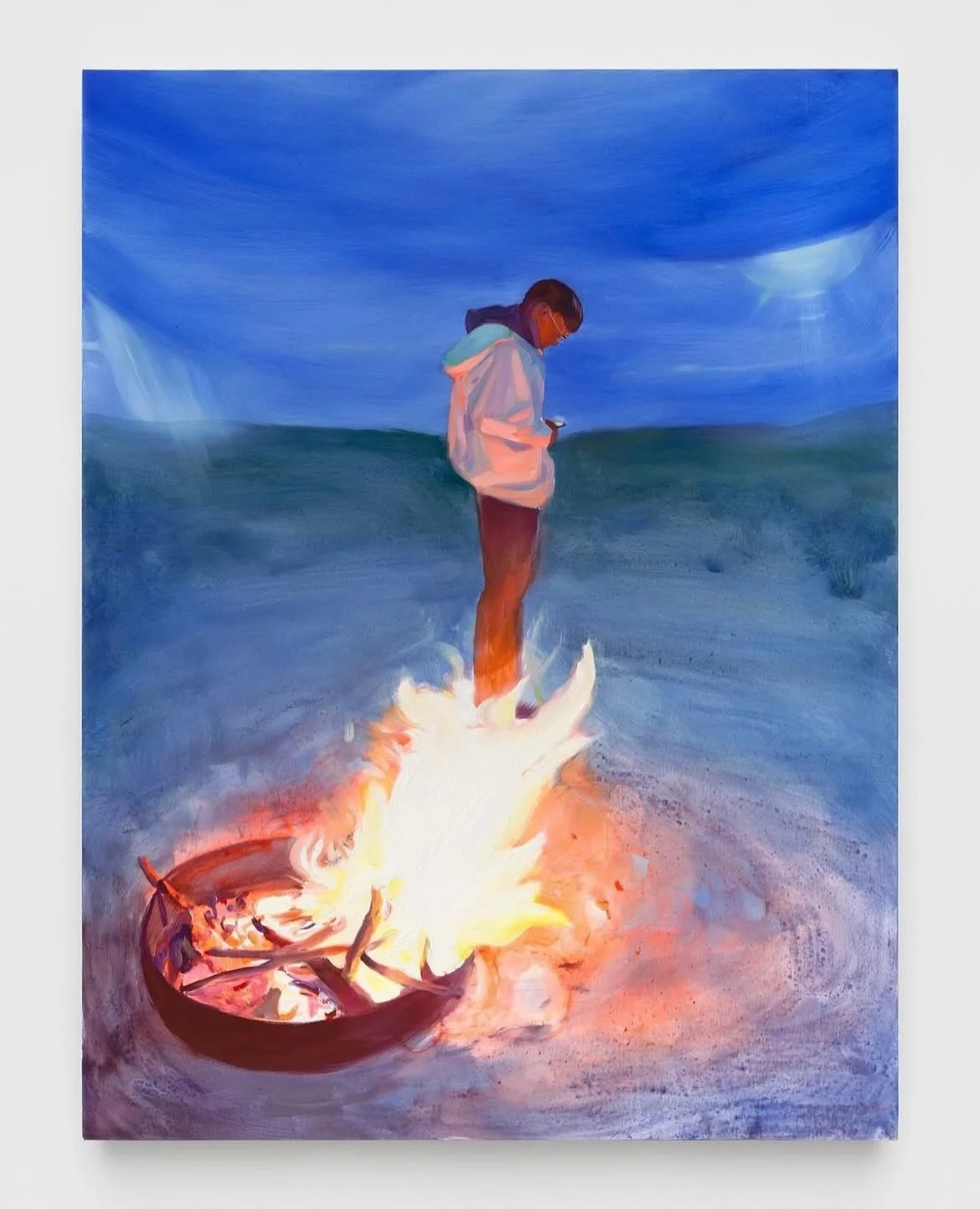 @c.h.quintana 
San Luis Valley (Kian)
82x106cm / 32 x 42 in
Oil and flashe on canvas
#radicalruralism