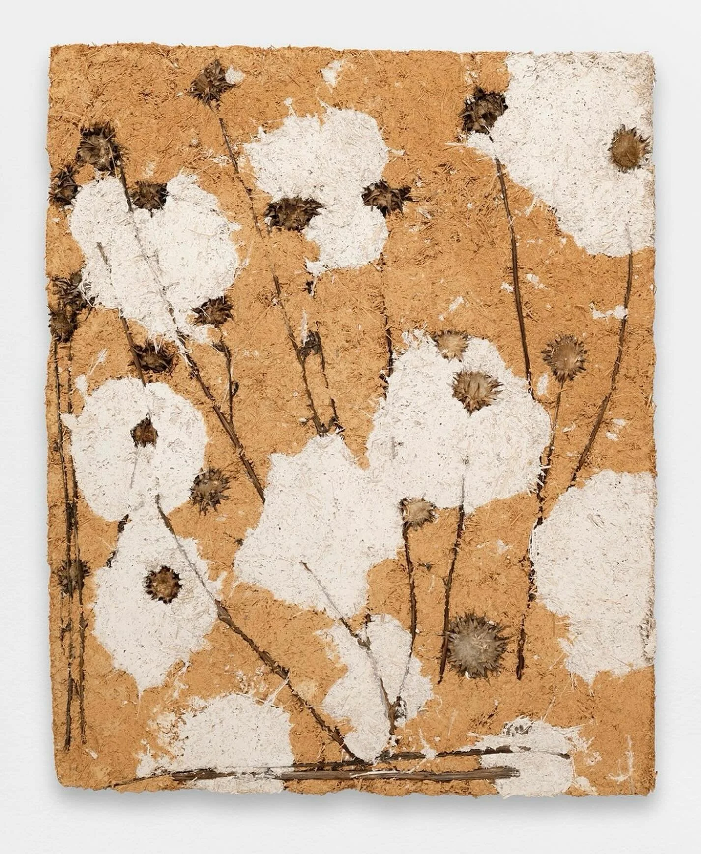 Natsuko Uchino, @uchinonatsuko 
Adobe,
Raw earth, straw. 
67x83x5cm
Raw earth work inspired by and using the same construction methods as vernacular architecture