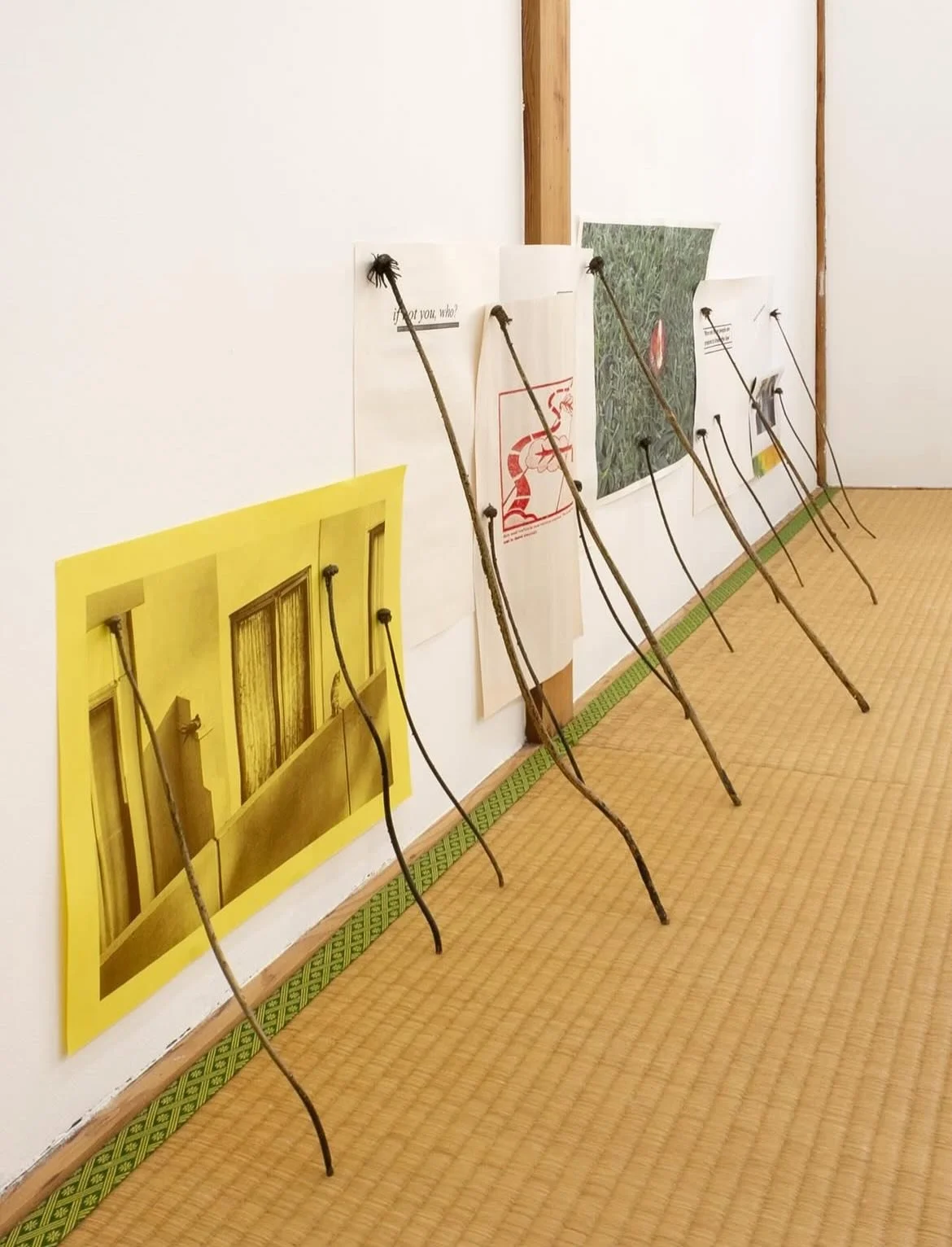 @goya_curtain 
@lucymeyle 
@vwynnejones 

Dandelions (if not you, who?), 2025, bronze cast dandelions, newsprint, risograph images