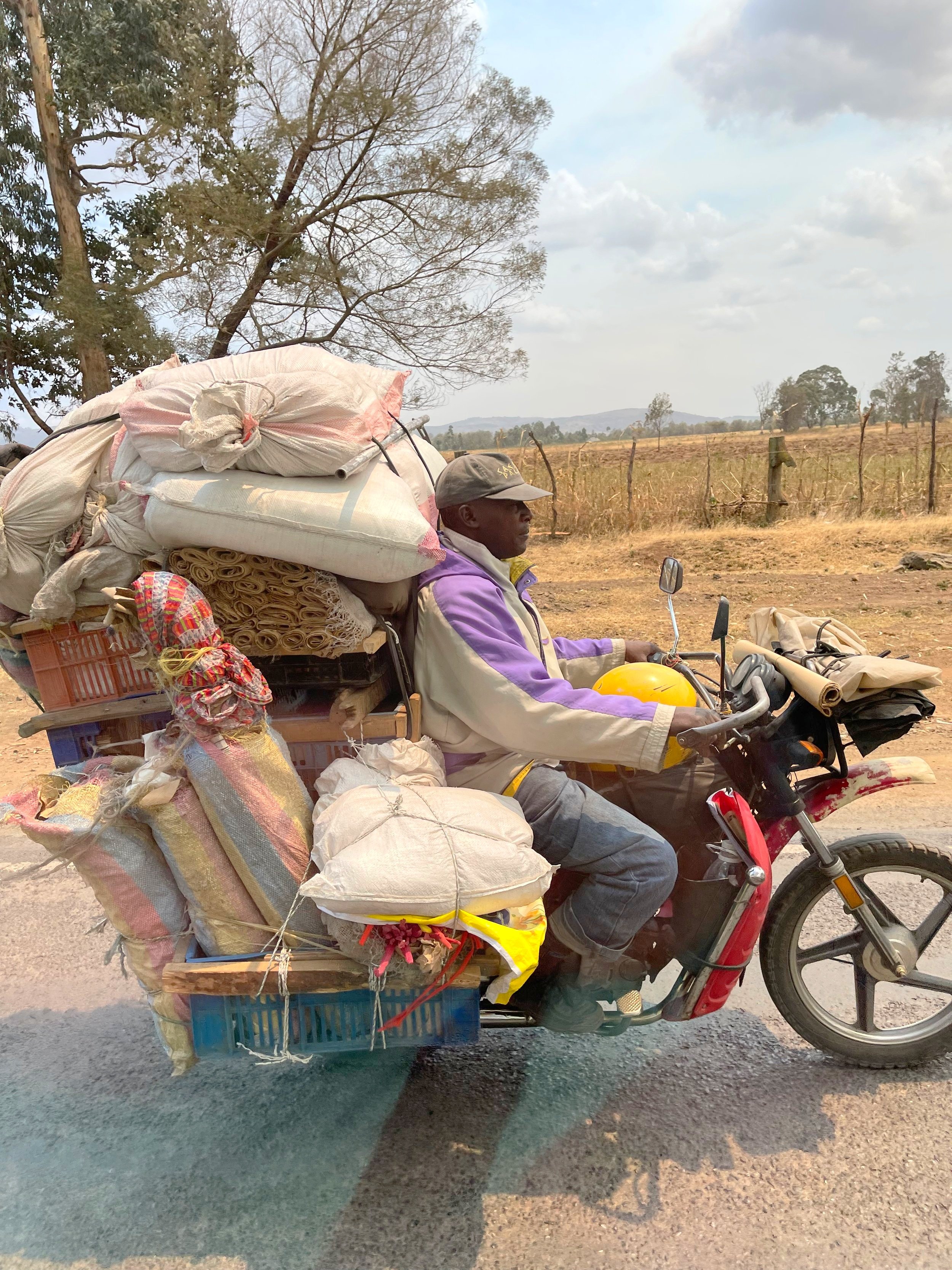 motorcycle load in Kenya