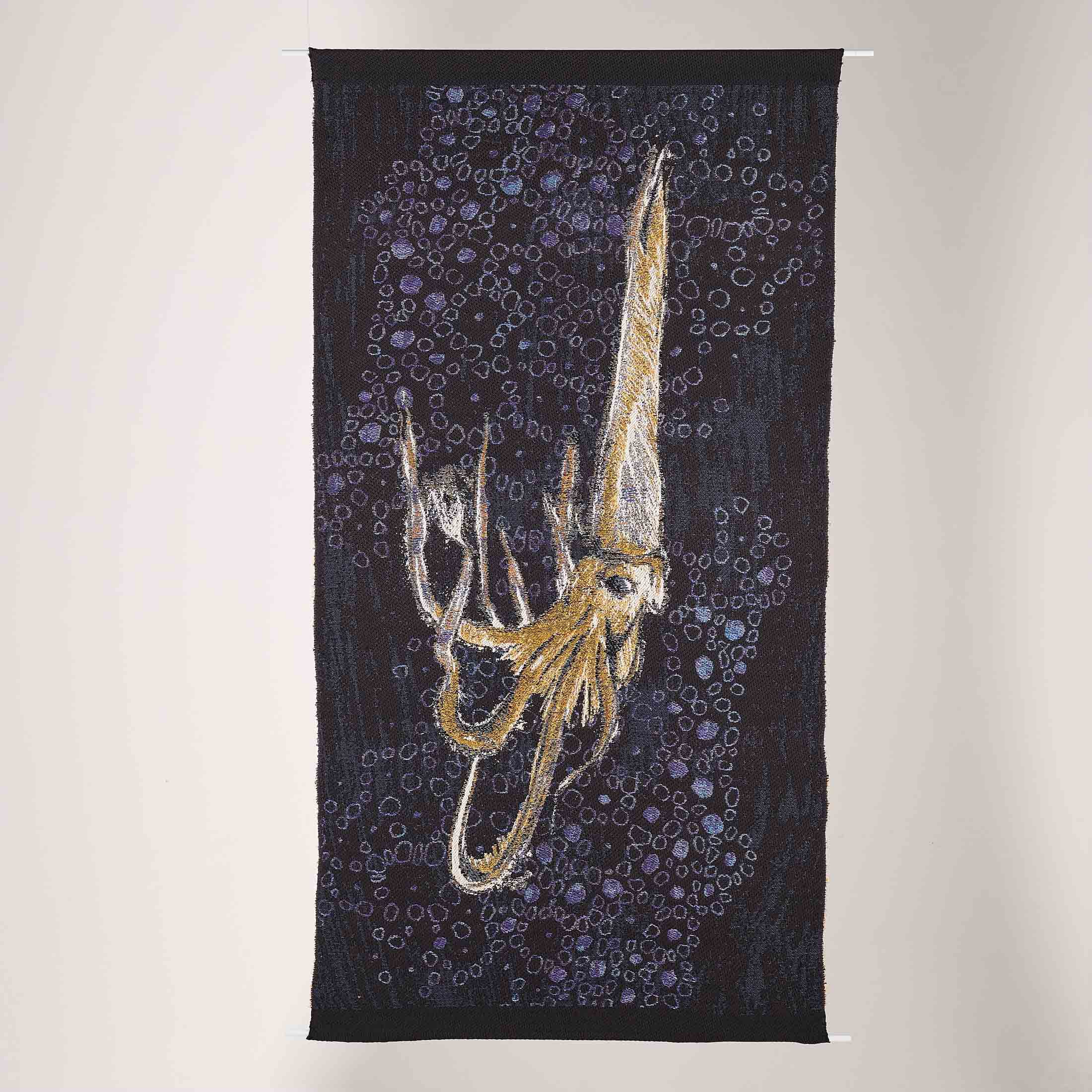 Squid luxury handcrafted hanging Fiona J Sperryn