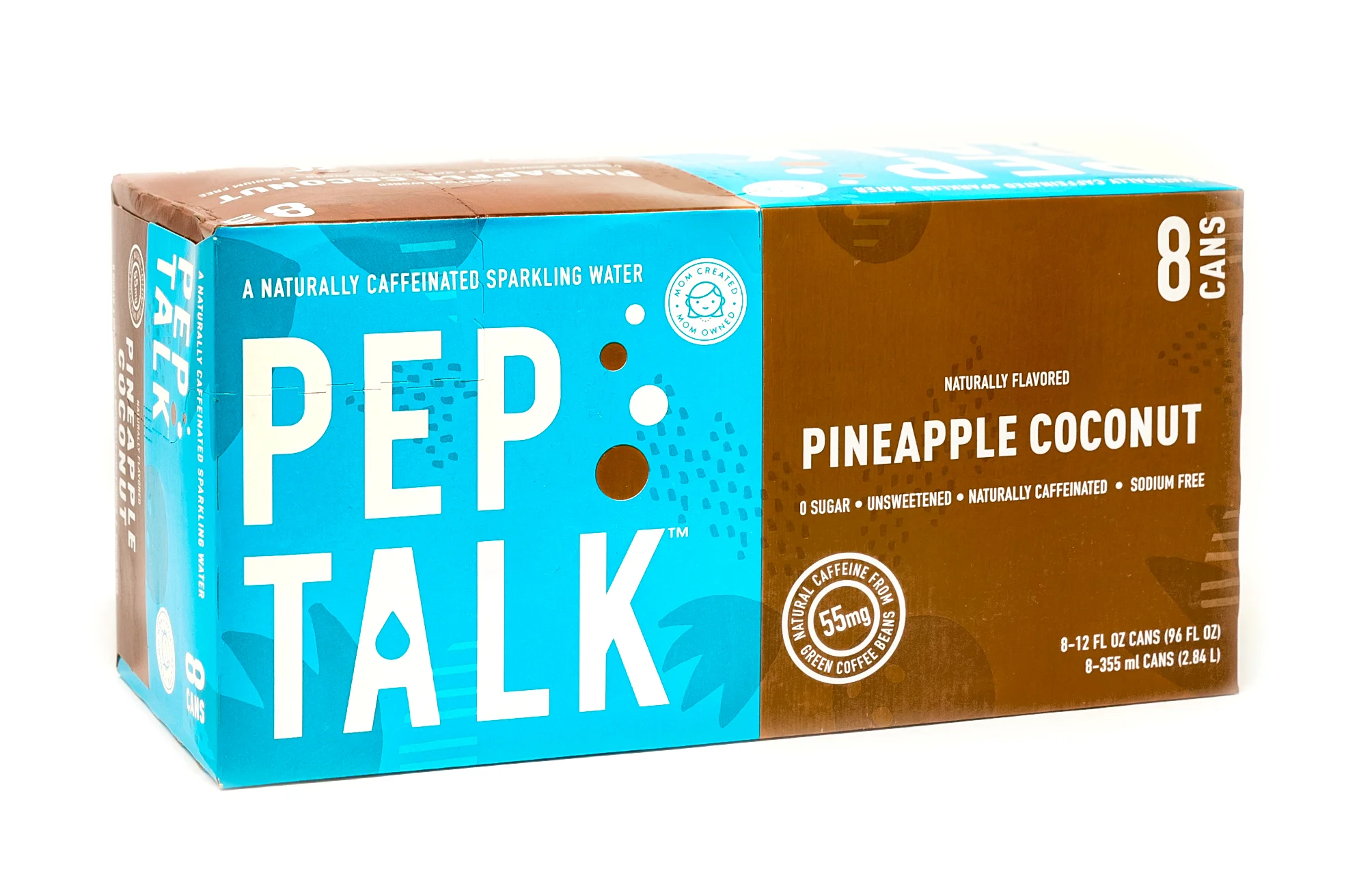 Peptalk 8 Pack Pineapple Coconut on White Angled.jpg