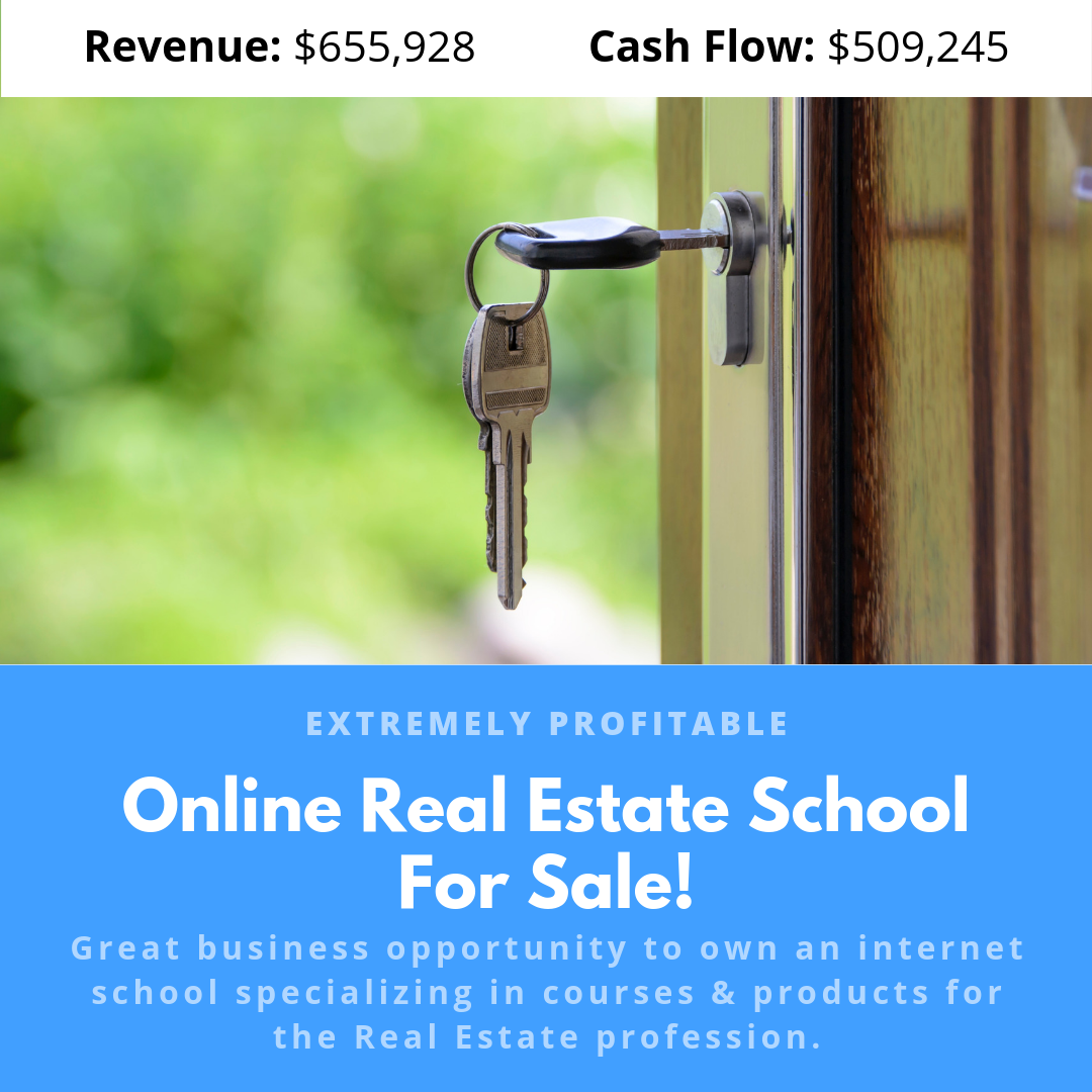Online Real Estate School For Sale