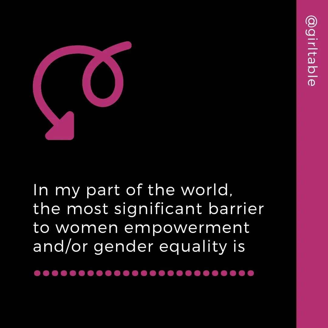 Do you think your lived experience as a #woman or a #girl would be different if you lived elsewhere? Why/Why not?
____

#GTConversations #GirlTable #GirlPower #IWD2022 #IWD #InternationalWomensDay #BreakTheBias #EqualEverywhere #GenerationEquality #S