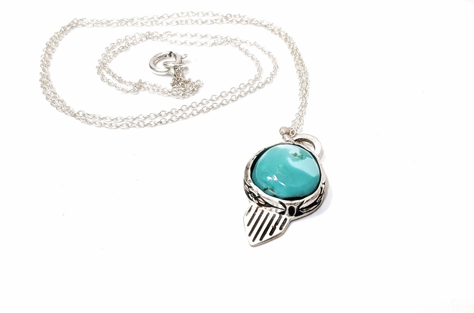 Natural Carico Lake Turquoise Necklace 