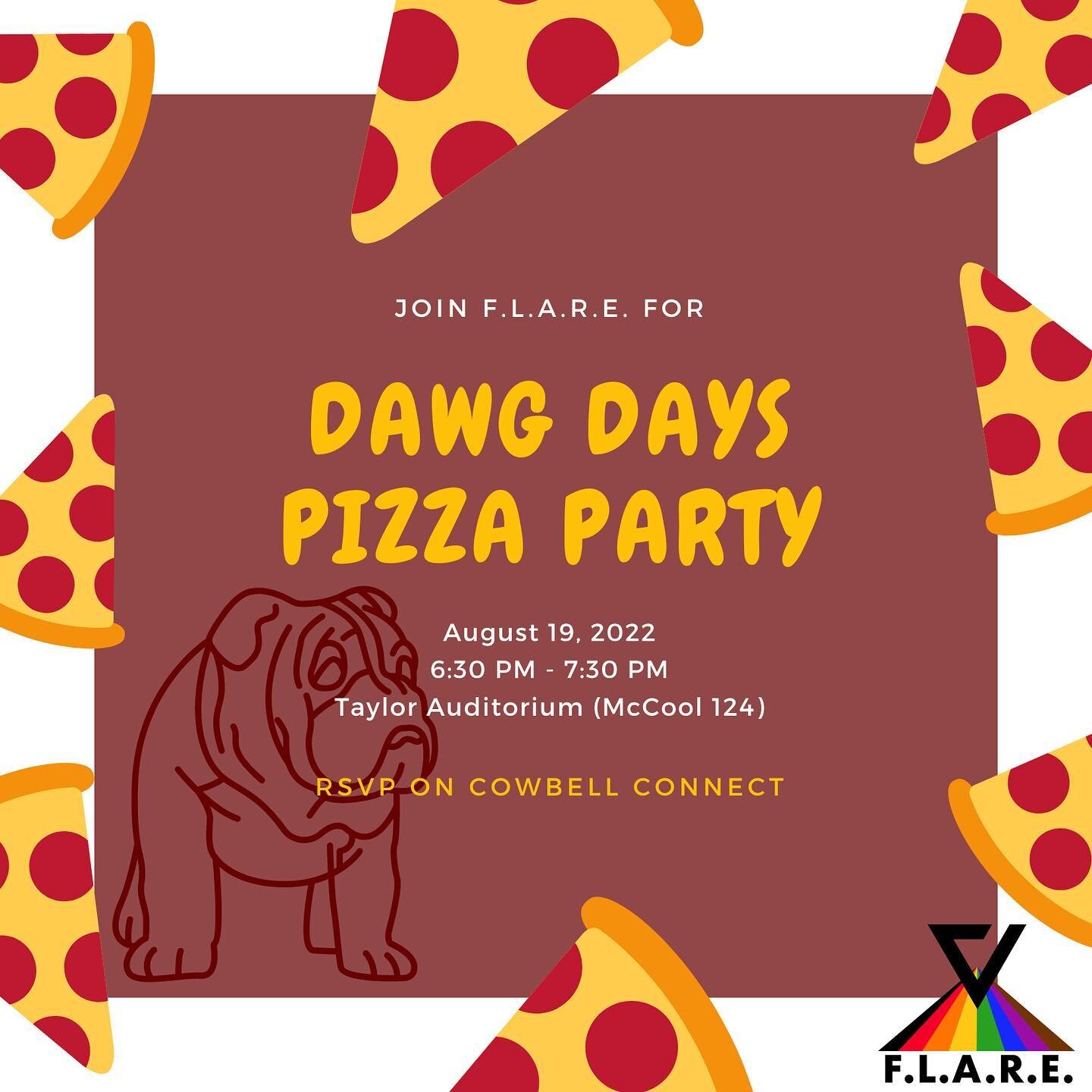 Join us for pizza and to learn more about our organization! 🍕🐾