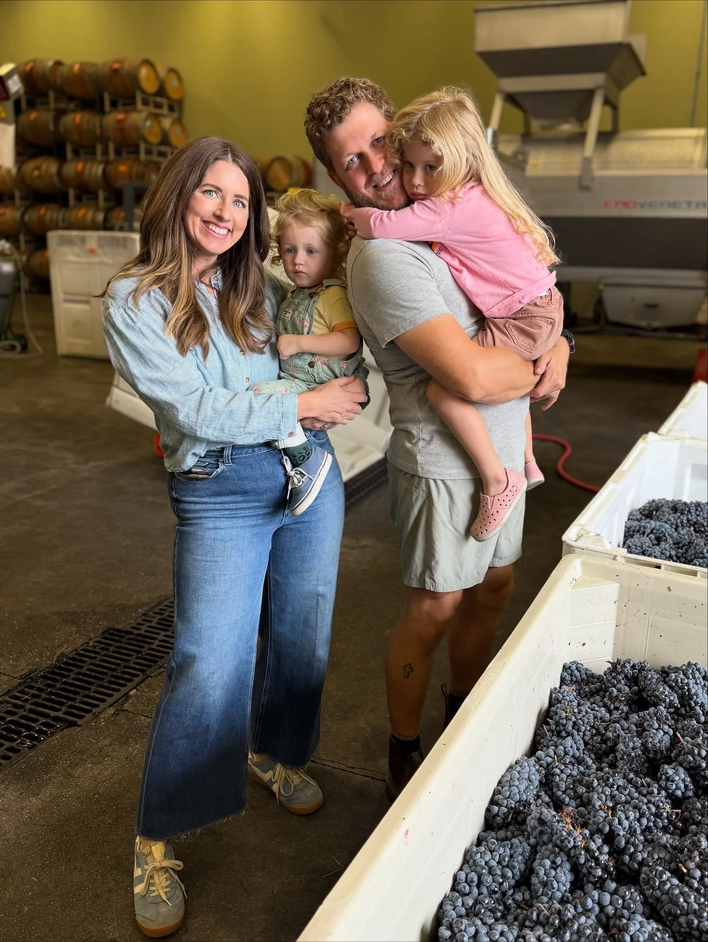 Harvest through the years 🍇 

It&rsquo;s wild to look back and see how far we&rsquo;ve come, from just two barrels to now two kids, our little family has grown right alongside this dream we&rsquo;re building together.

We&rsquo;re so grateful for ev