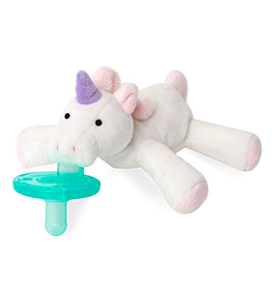 baby pacifier with stuffed animal