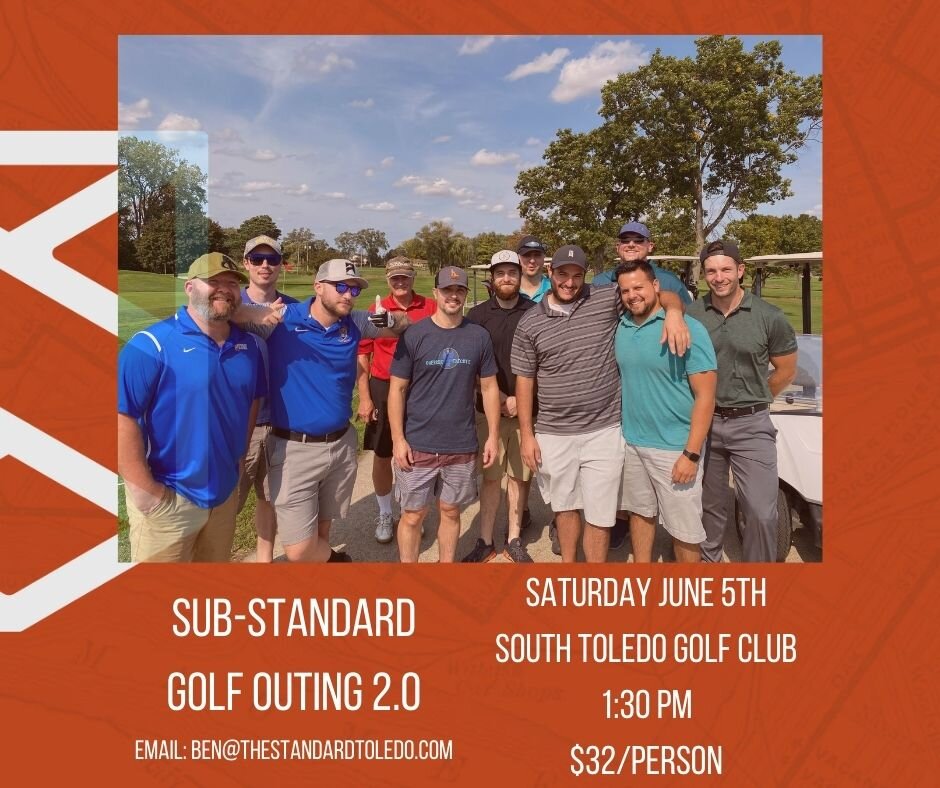 There are still spots available! As with everything The Standard does, all skill levels are welcome. Bad attitudes and unrealistic expectations are not. :) It’ll be a great time! Sub-Standard Golf Outing 3.0 coming in the fall!