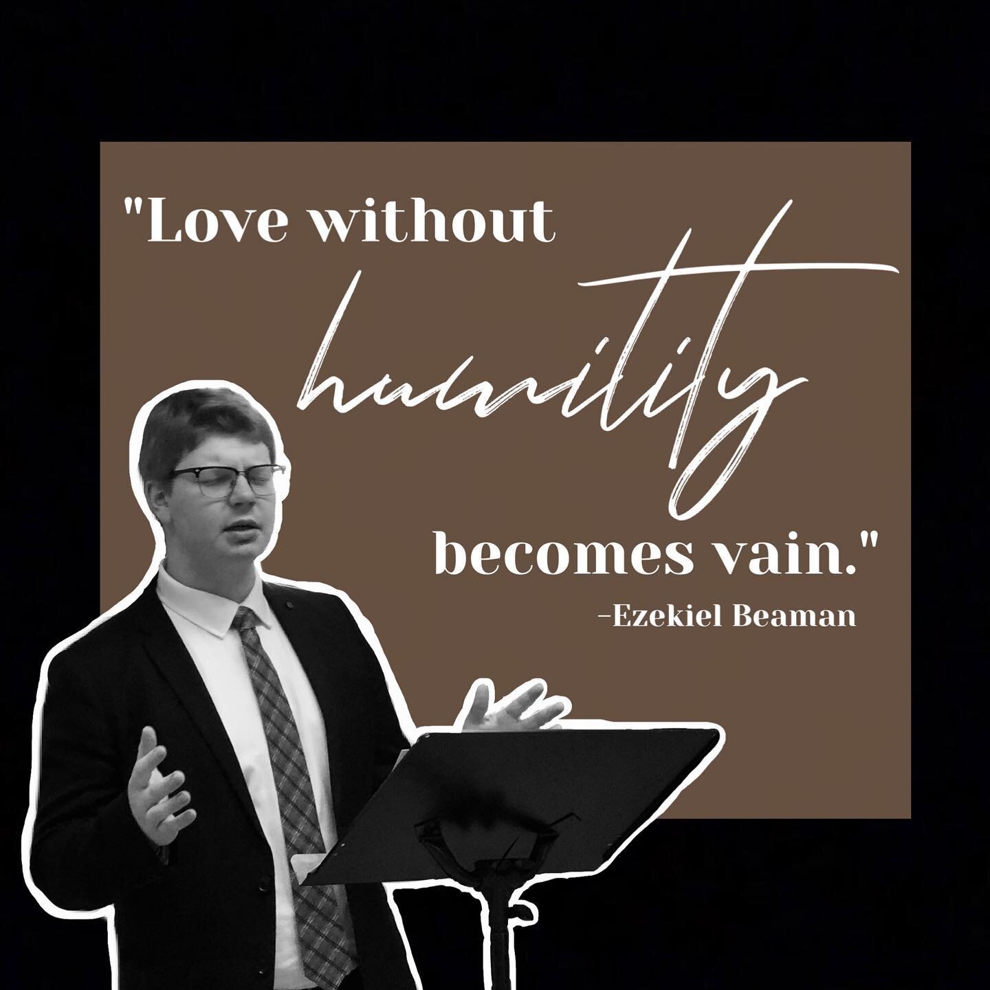 We heard an great word about humility from Ezekiel this morning! 
Join us this evening for our youth emphasis service!