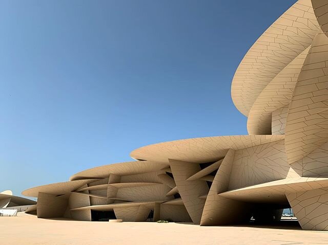 The National Museum of Qatar was even more impressive in real life than it looks in the picture above. @ateliersjeannouvel drew his inspiration from the desert rose crystal.