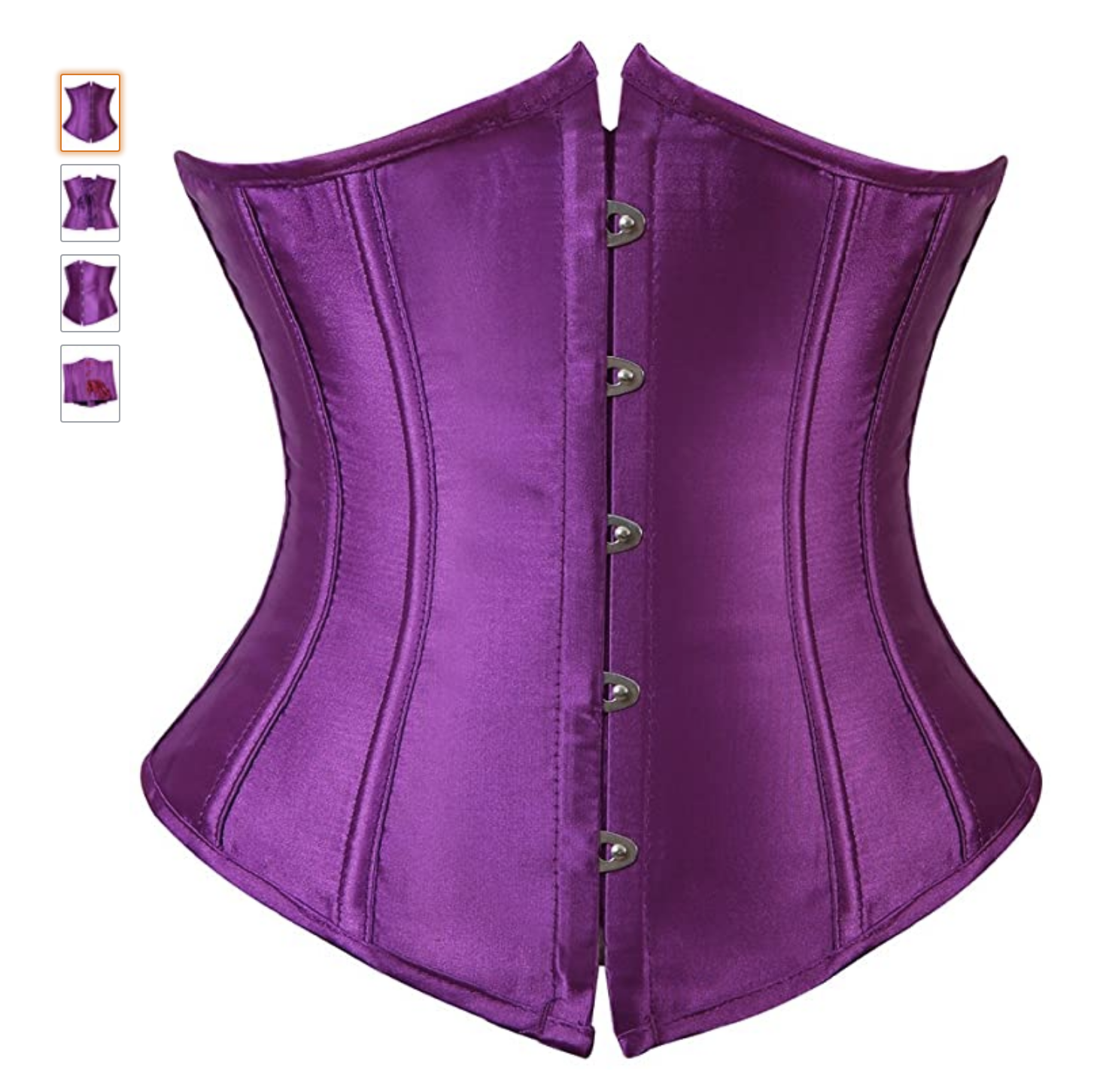 Corset to be worn with a bra