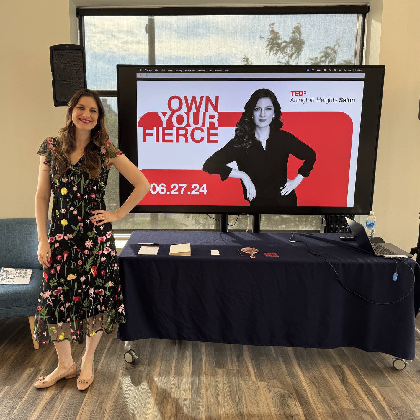 Liz Hansen Takes Center Stage as the main speaker for TEDx Arlington Heights' 'Own Your Fierce' Salon Event
