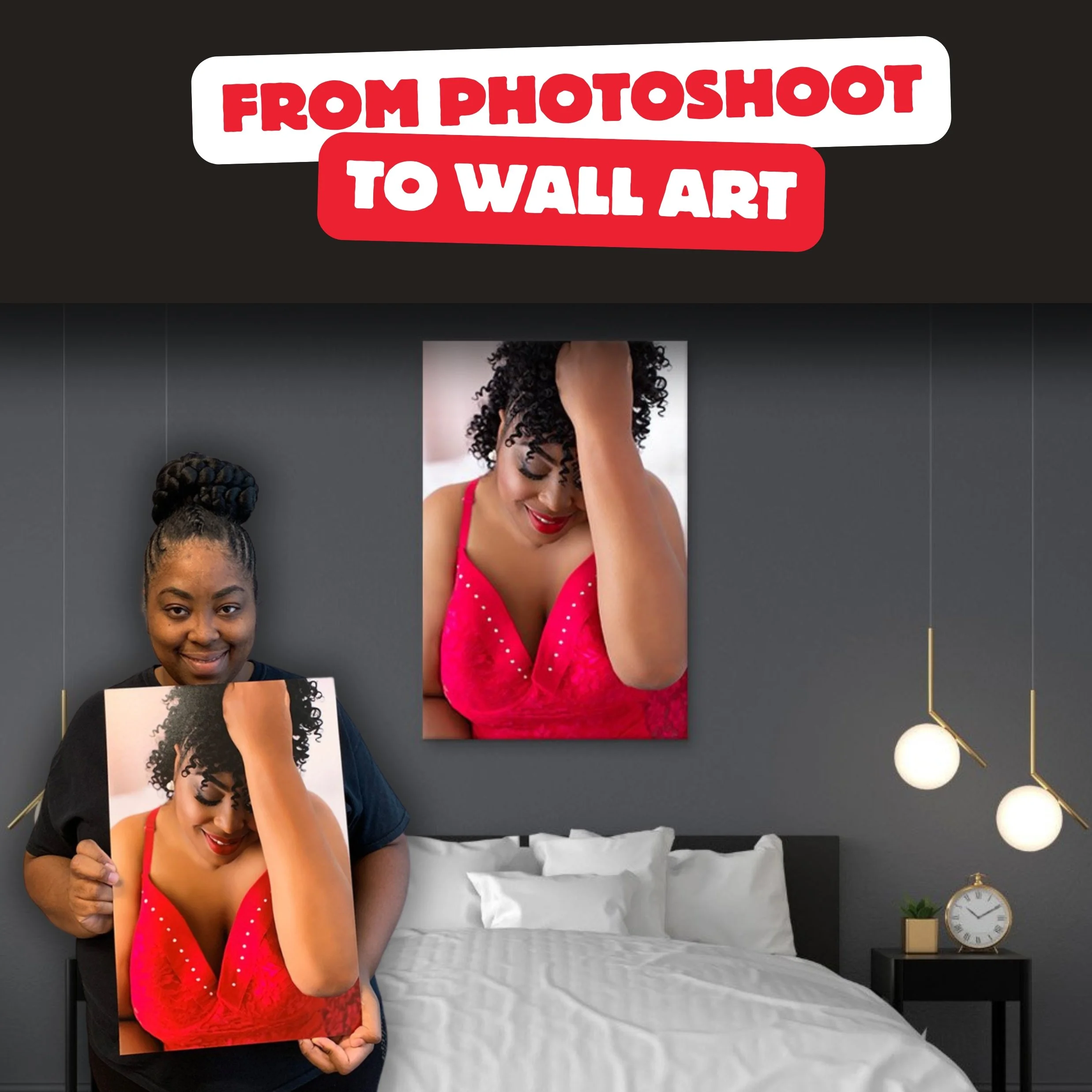 From Photoshoot to Wall Art: Showcasing Your Boudoir Photos in your Home