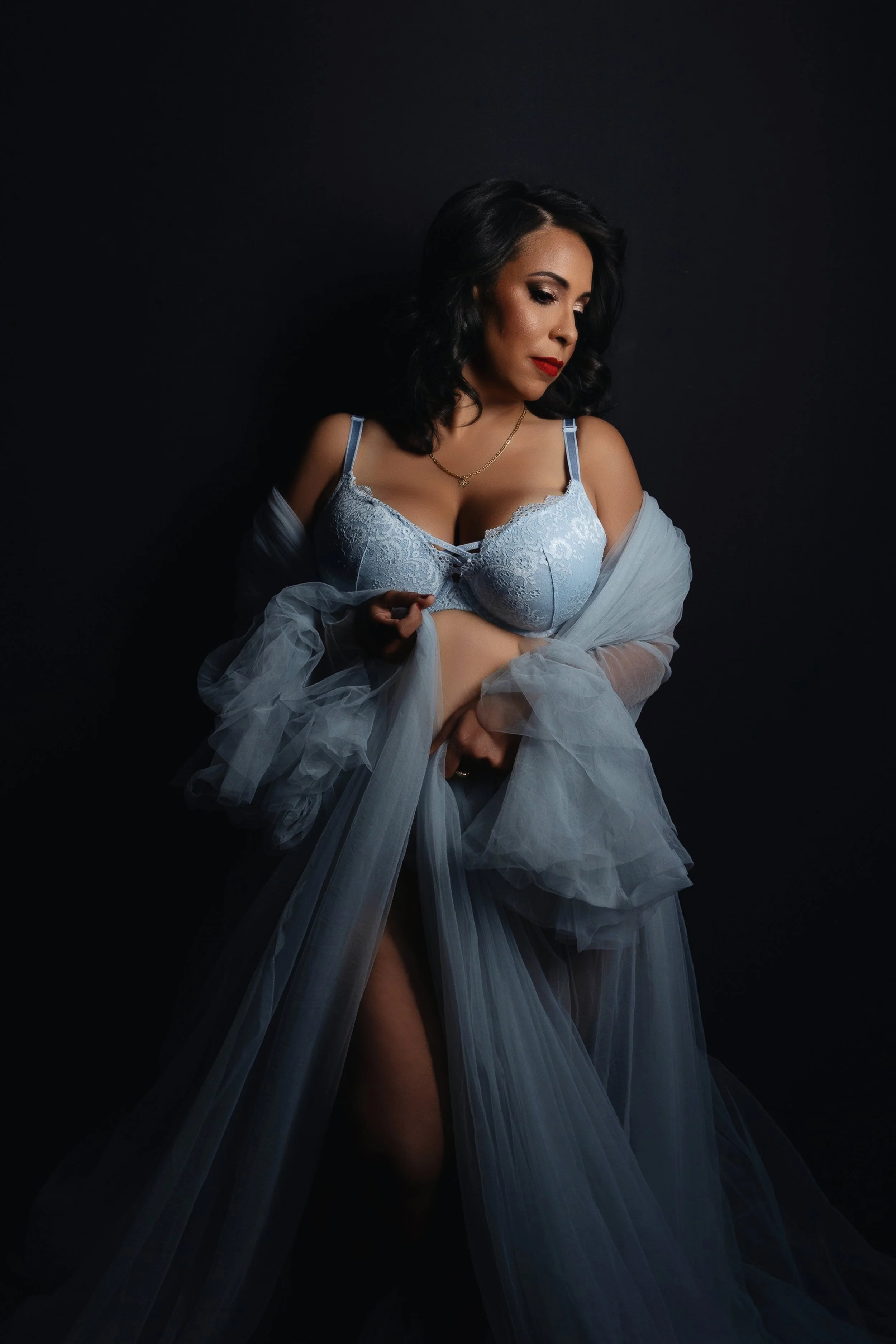 Beautiful boudoir portrait showing that you don't need a partner to celebrate yourself.
