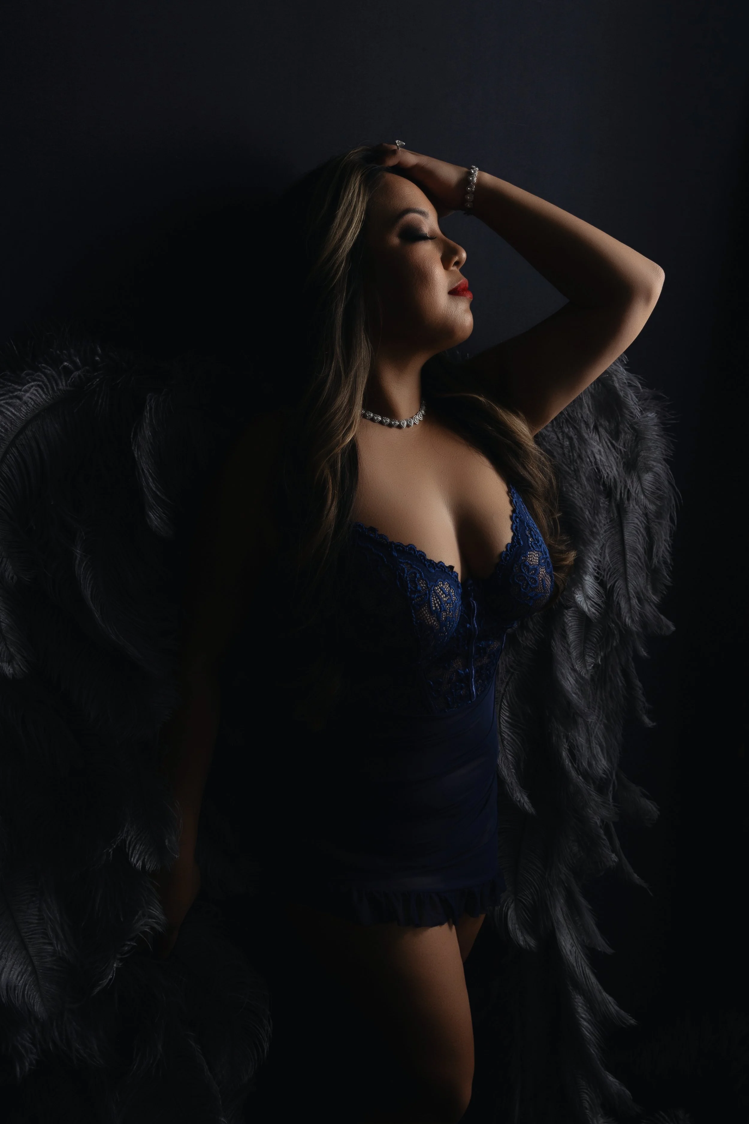 Professional boudoir photoshoot image