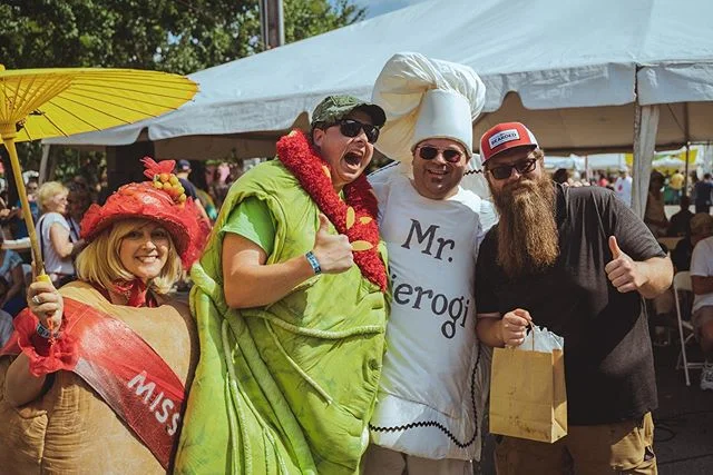 Congrats to the winners of our Pierogi Eating contest and The Chicago White Sox Pierogi Pitch and Toss! James Parton ate 24 in three minutes to win the eating contest and Matt and Andrea Michaels won the toss! #pierogifest #pierogifest25 📸: Justin V