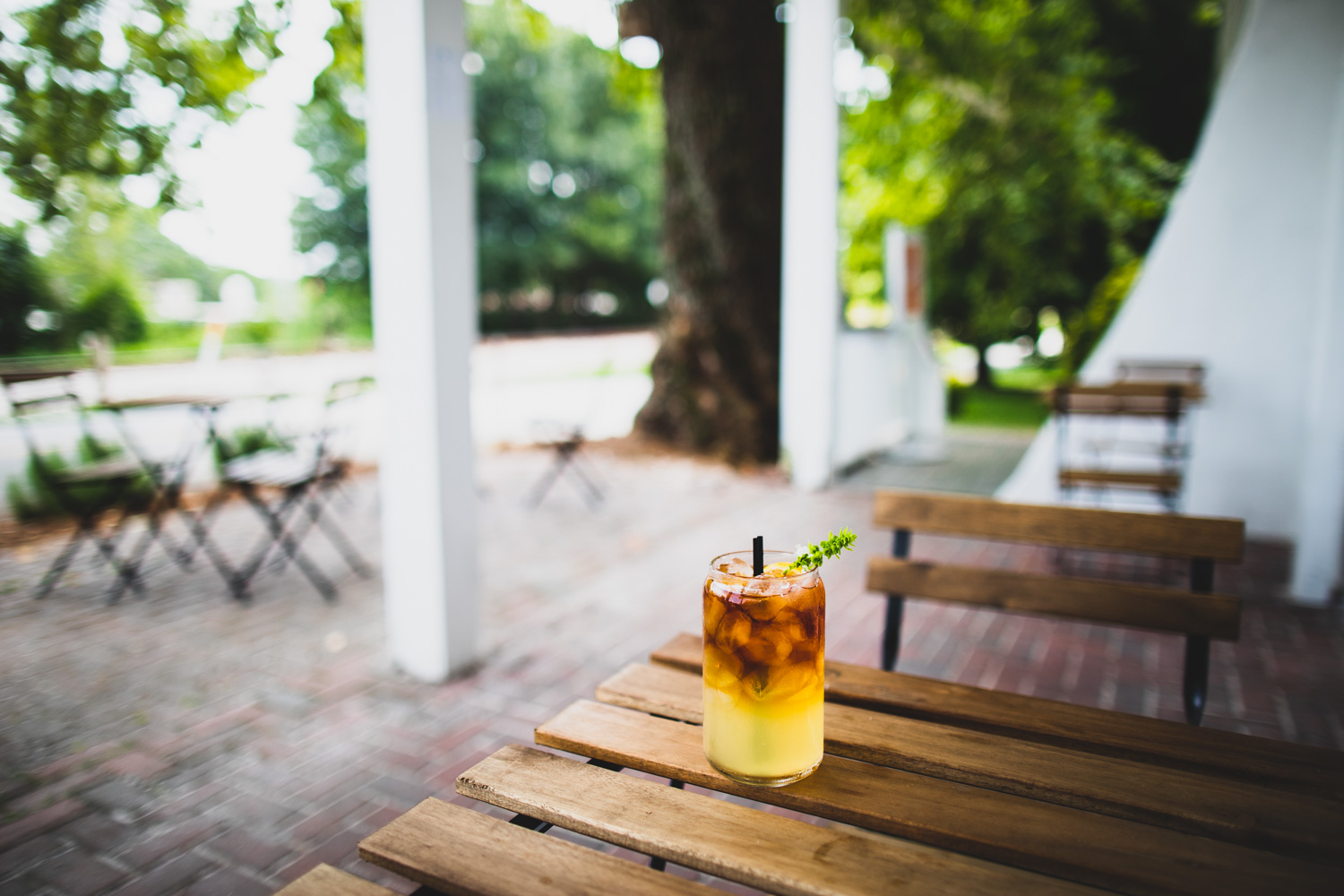 The Bey at the outdoor patio at Gilly Brew Company.