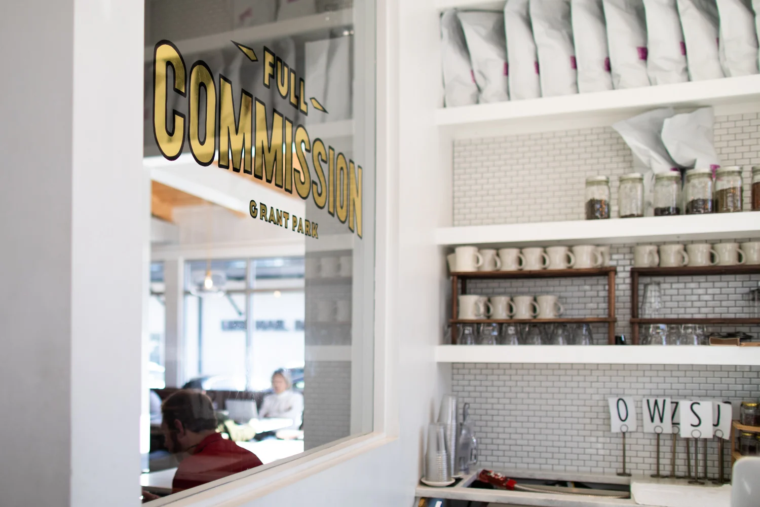 The main counter from which customers make their order.