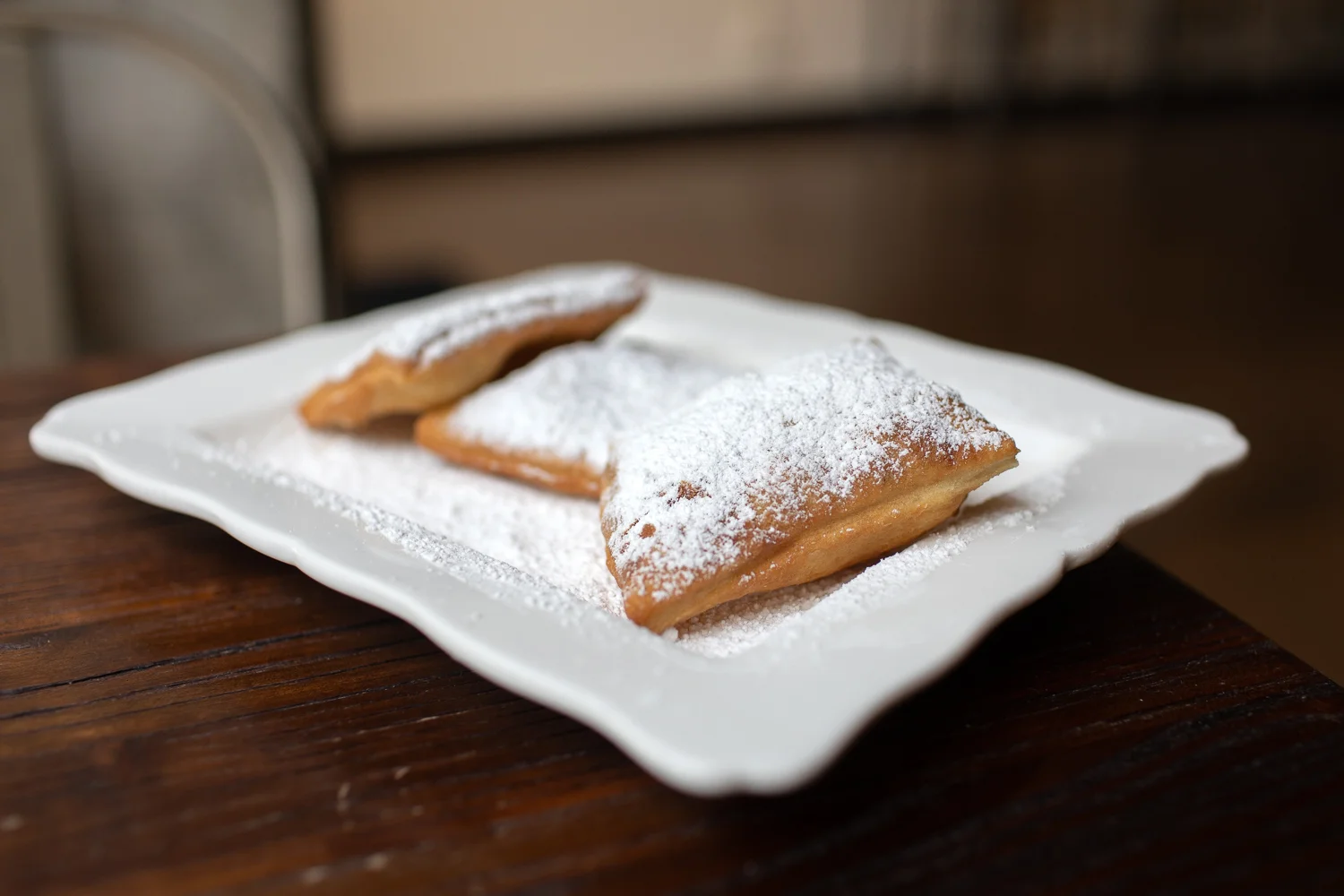 The beignets at Caffé Bella. Warm and delicious!