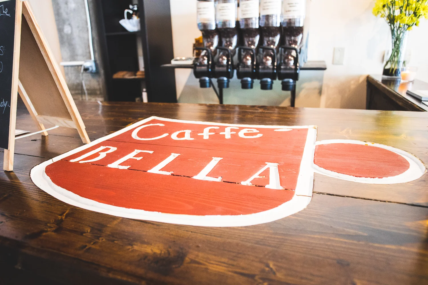 Front counter of Caffé Bella.
