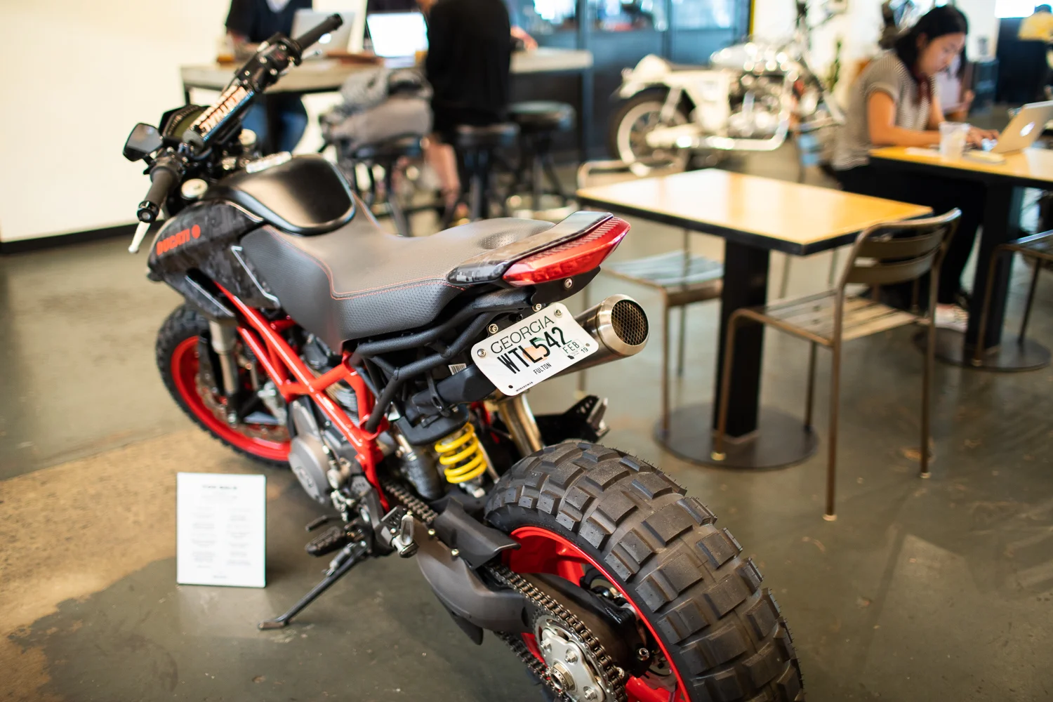 On display in front of the coffee counter at Brother Moto.