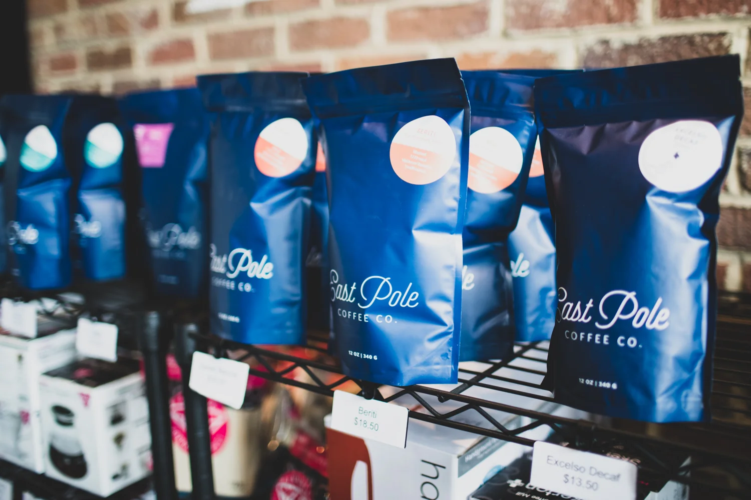 Since Copper Coin is partnered with East Pole Coffee Company, you can buy their freshly roasted beans at Copper Coin,