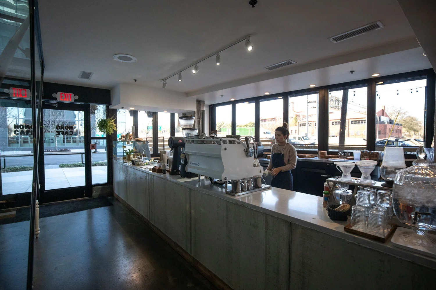 Front counter of Momo Cafe.
