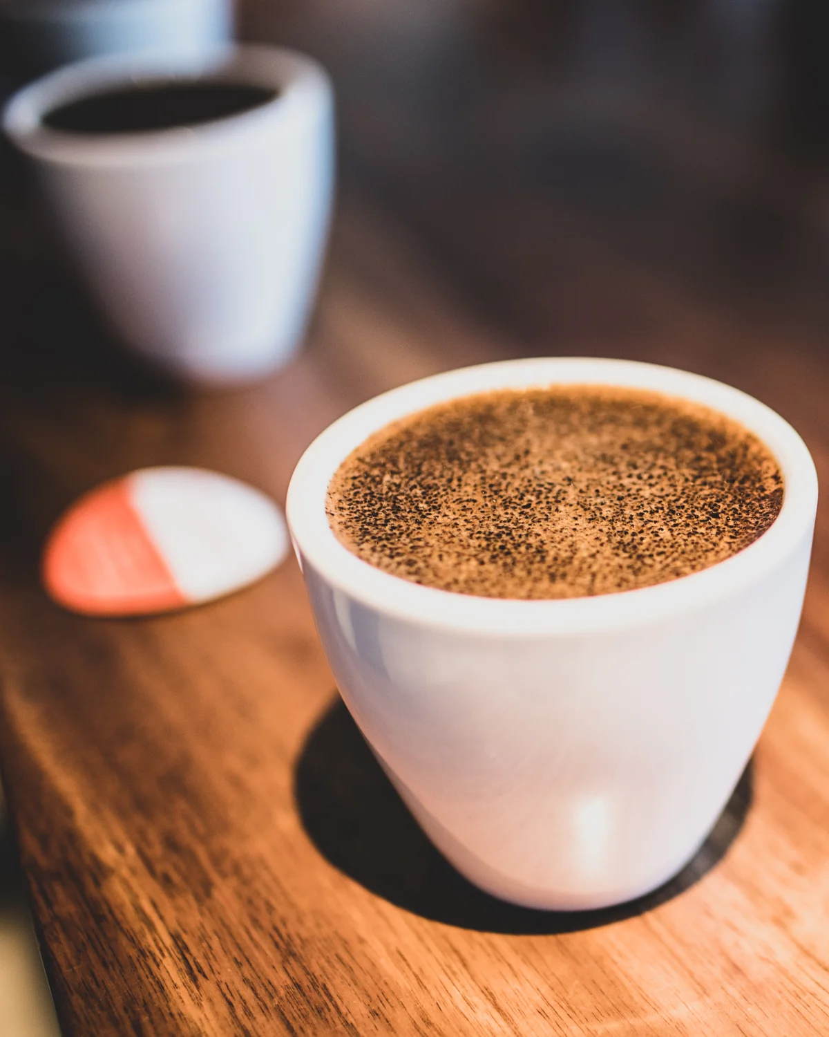 Coffee with crust.
