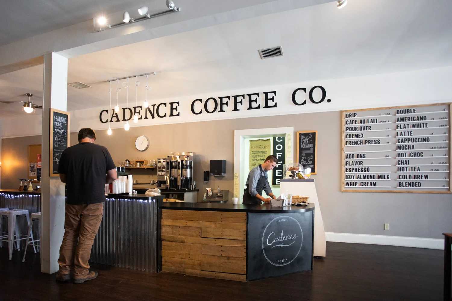 Cadence Coffee House in Chattanooga, TN.
