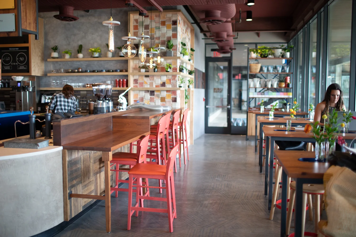 Interior vibes at Cold Brew Bar.