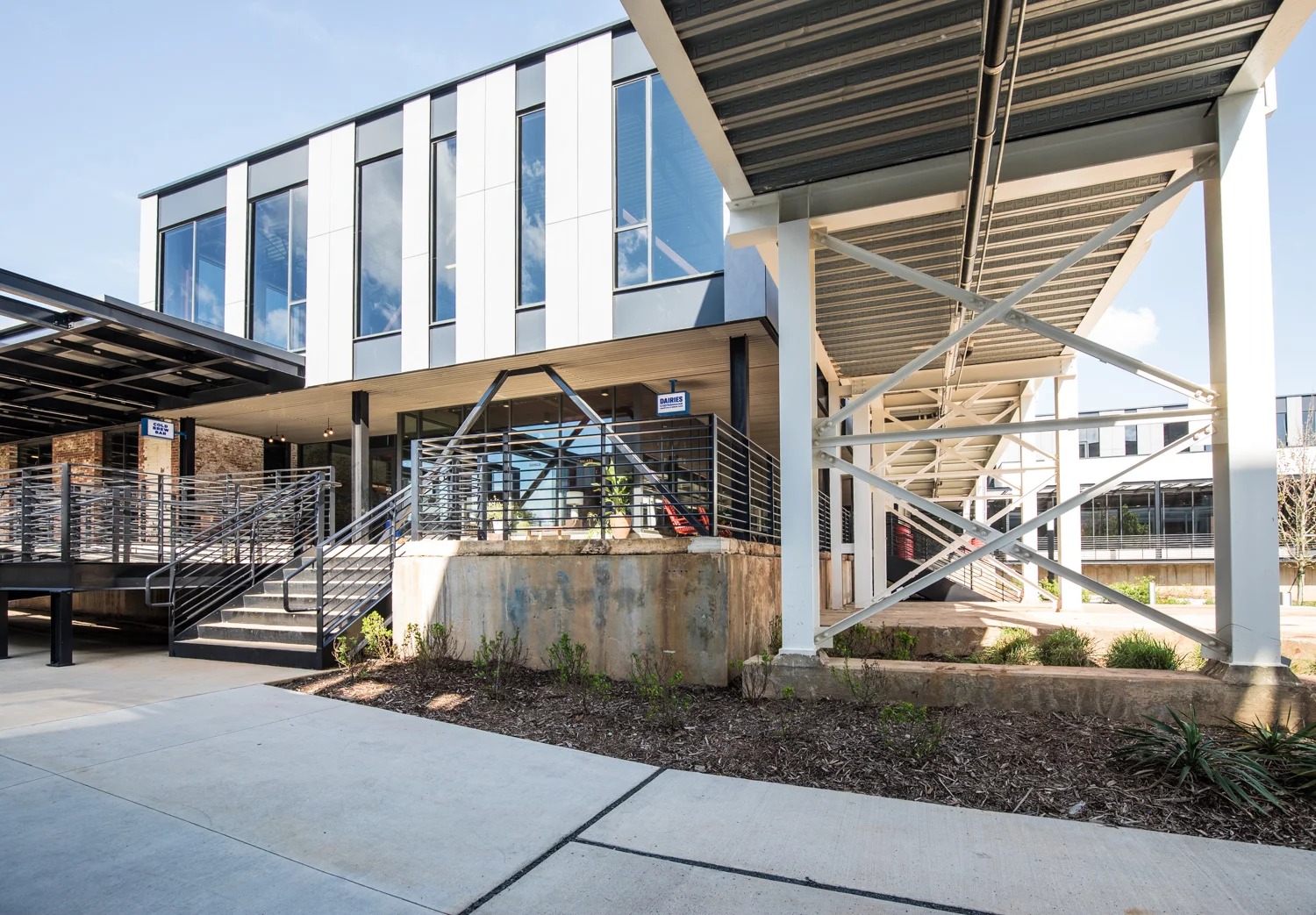 Exterior view of Dairies Coffeehouse and Cold Brew Bar.