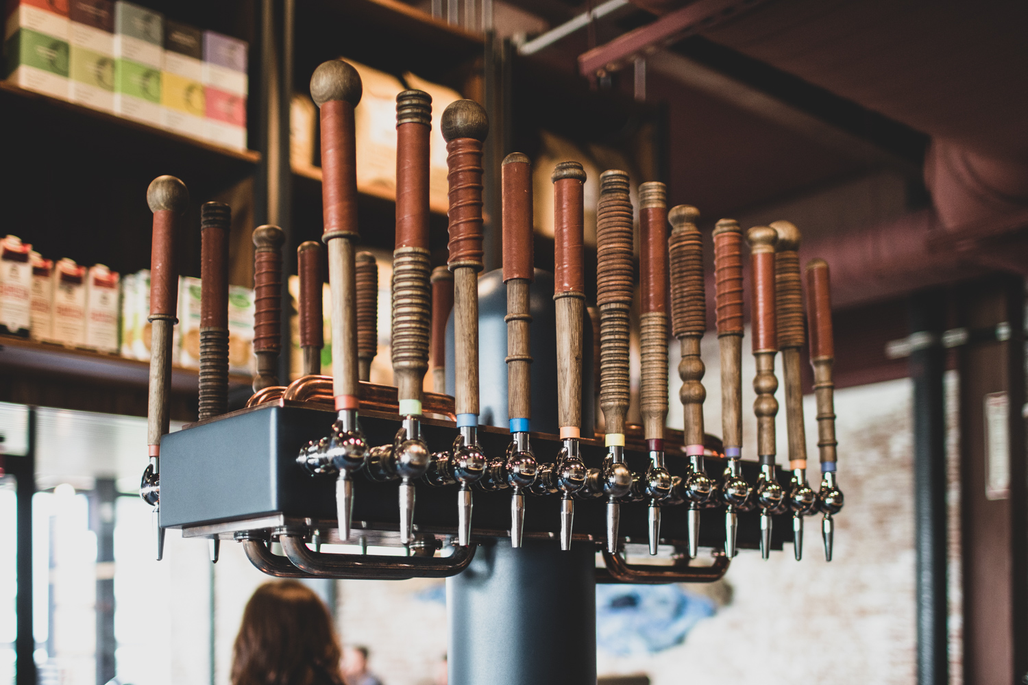 What’s on tap? There are fourteen options at Cold Brew Bar (see above).