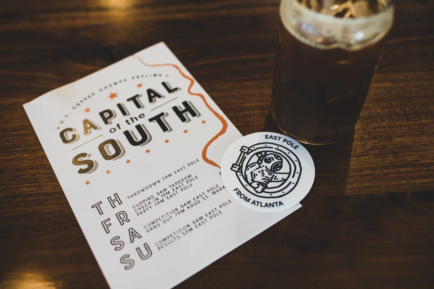 Taking a break for East Pole’s seasonal drink…