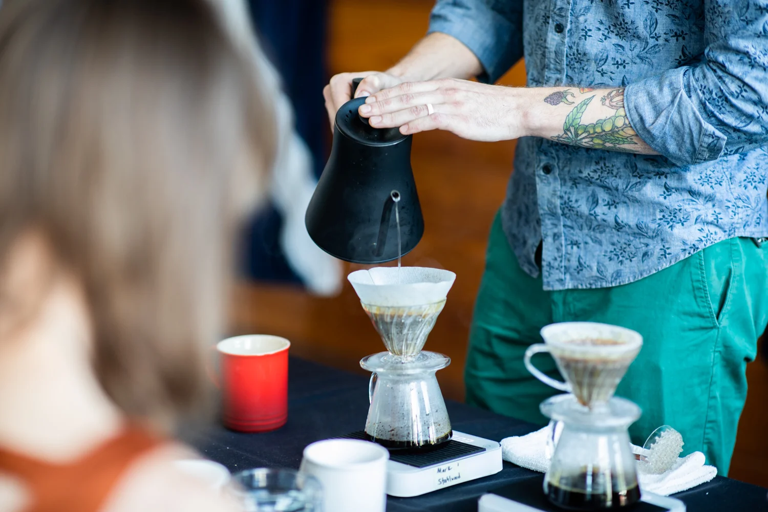 Competing in the Brewers Cup.