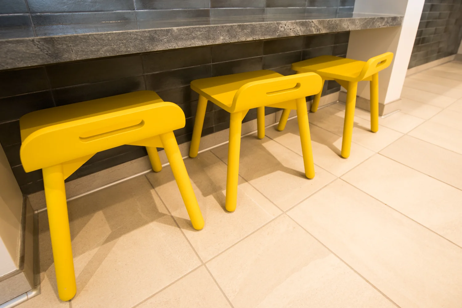 Seating for children at the back of Xander Coffee.