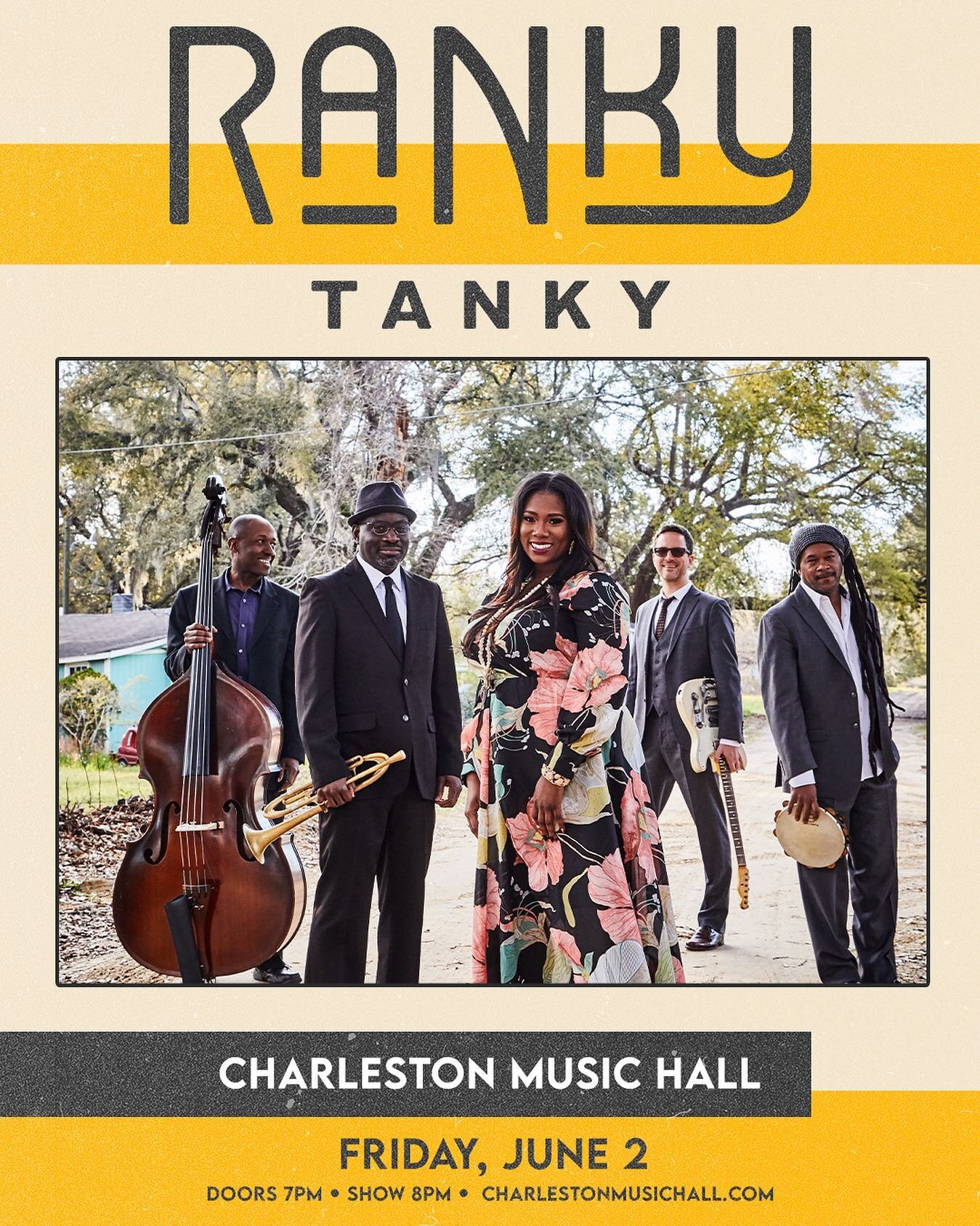 🚨LOW TICKET WARNING!!!🚨 We&rsquo;ll be back in Charleston for a special hometown show at the Charleston Music Hall on June 2. There aren&rsquo;t very many tickets left so grab yours now and we&rsquo;ll see y&rsquo;all there!! 🎶🙌🏾