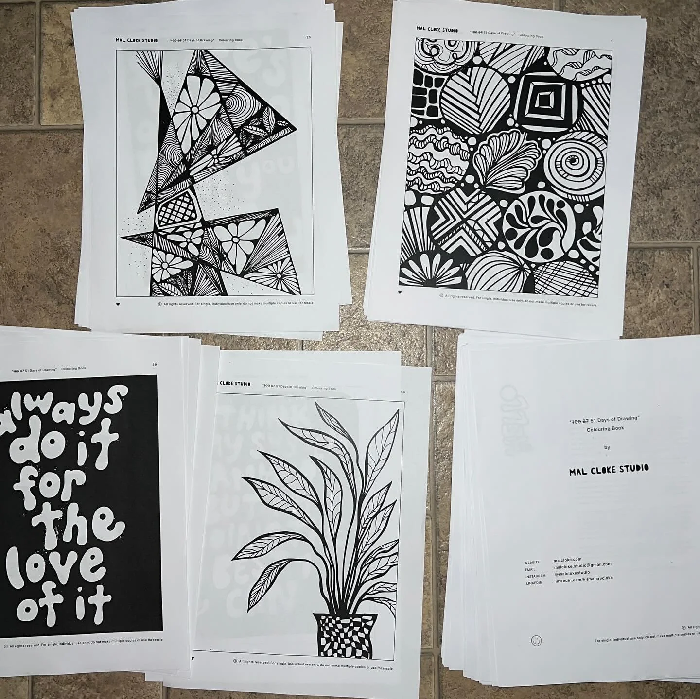 Some more amazing donation items! Thanks @malclokestudio for donating a digital copy of your fancy new coloring book. I headed to the library today and printed off two copies! I&rsquo;m sure folks will love these!  A donation that came in yesterday, 