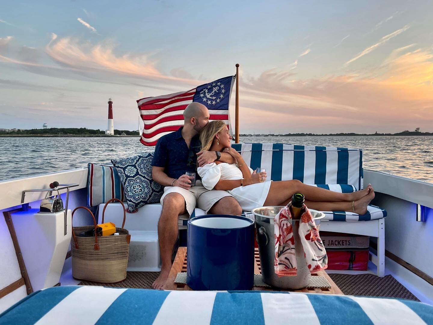 Two hearts, one love, sailing into forever together. 💕

#EngagedAtSunset #lbiluxurycharters #sunsetcharter #barnegatlight #olbarney #northend #Loveboat #shesaidyes #makingmemories