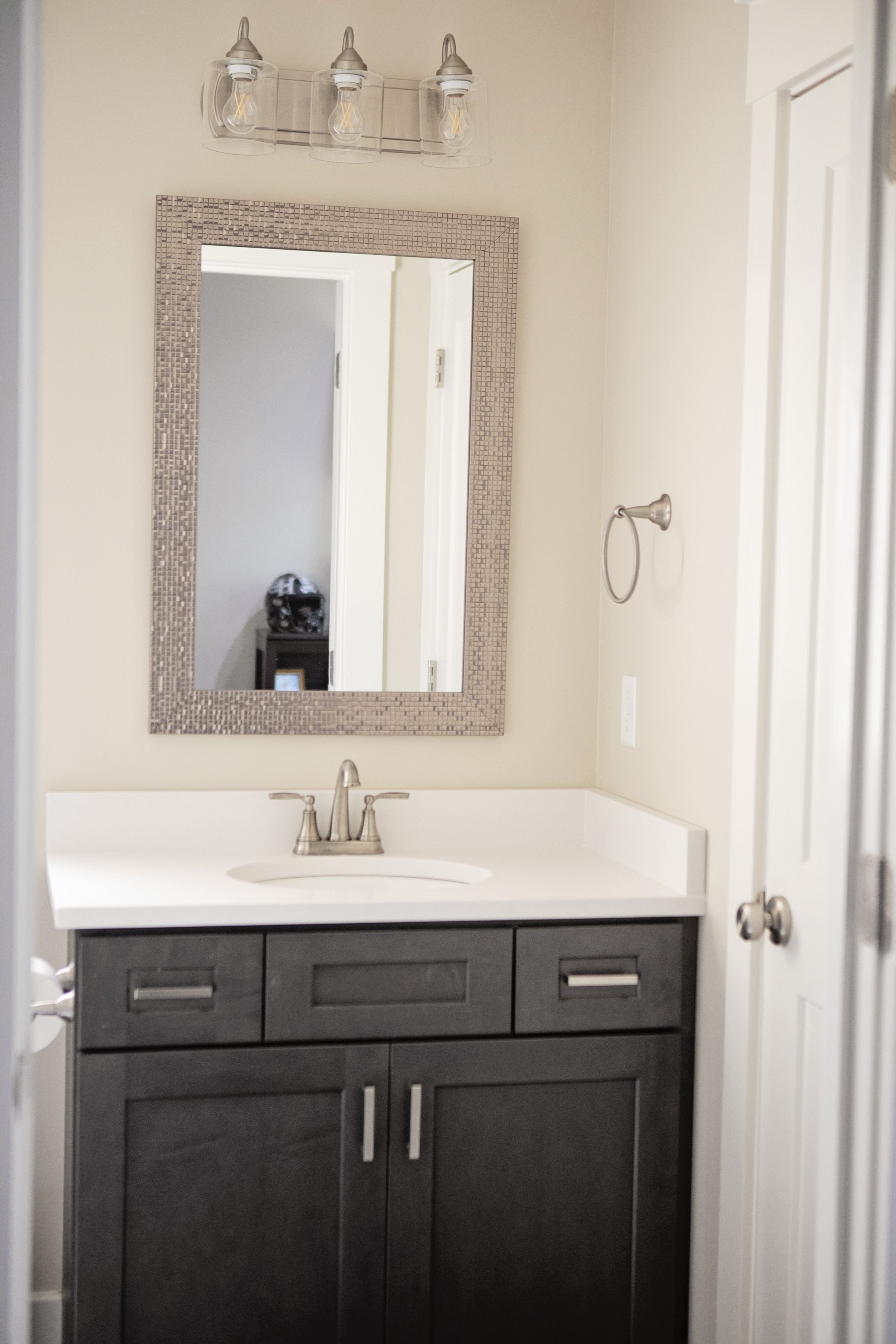 Curated Charm Guest Bathroom Cabinetry