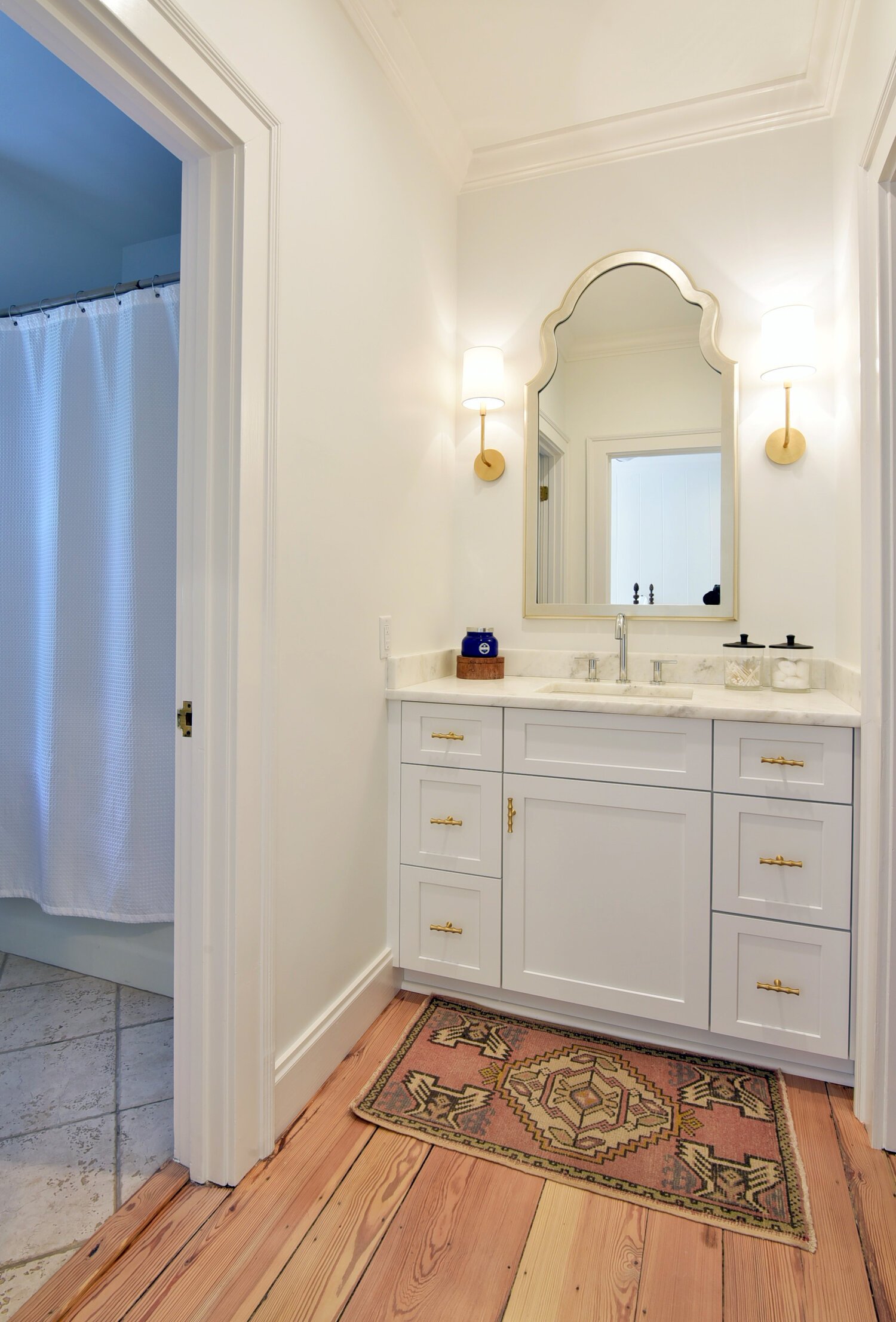 Spa-Worthy Serenity Guest Bathroom Cabinetry