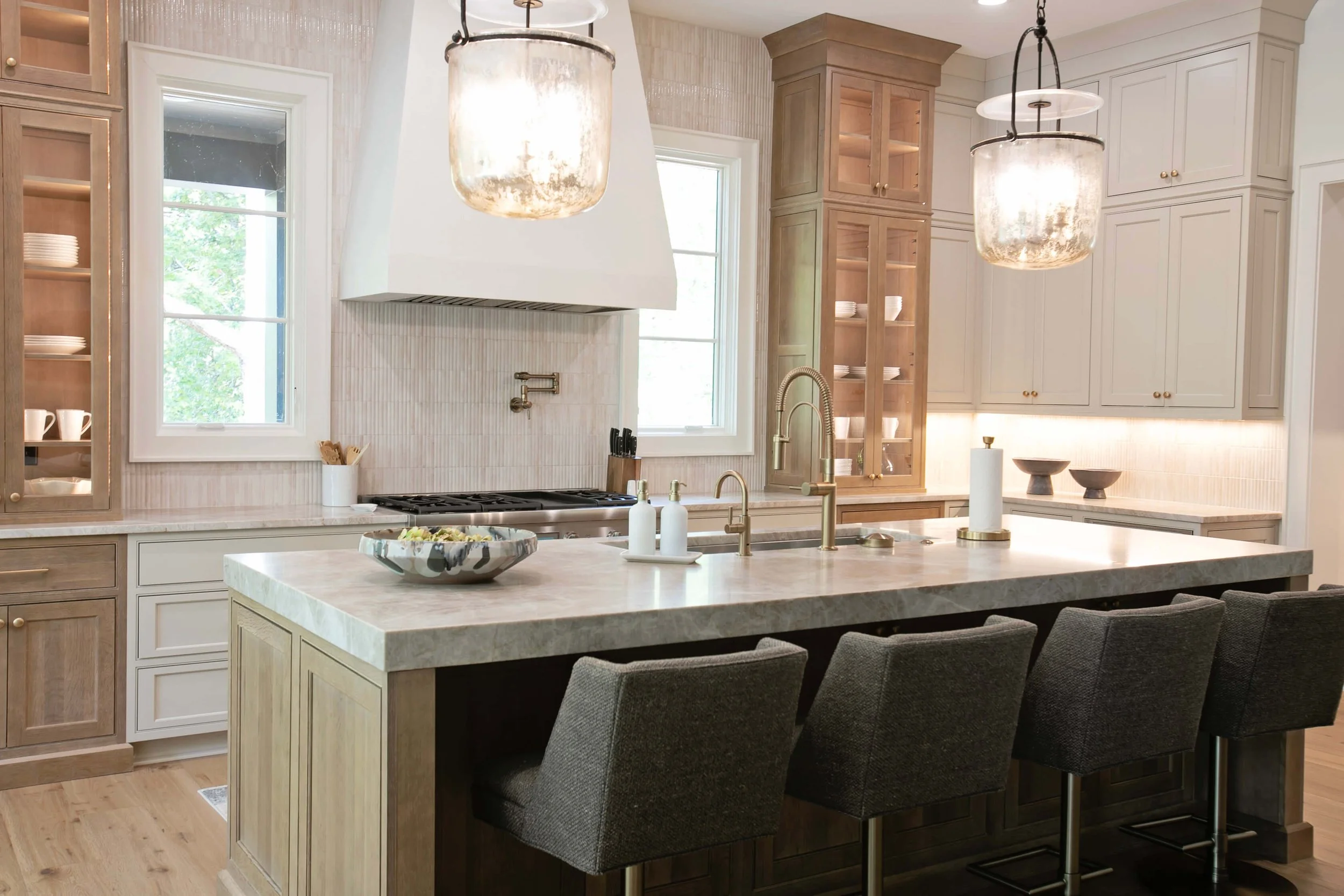 Almond Oak Kitchen Cabinetry