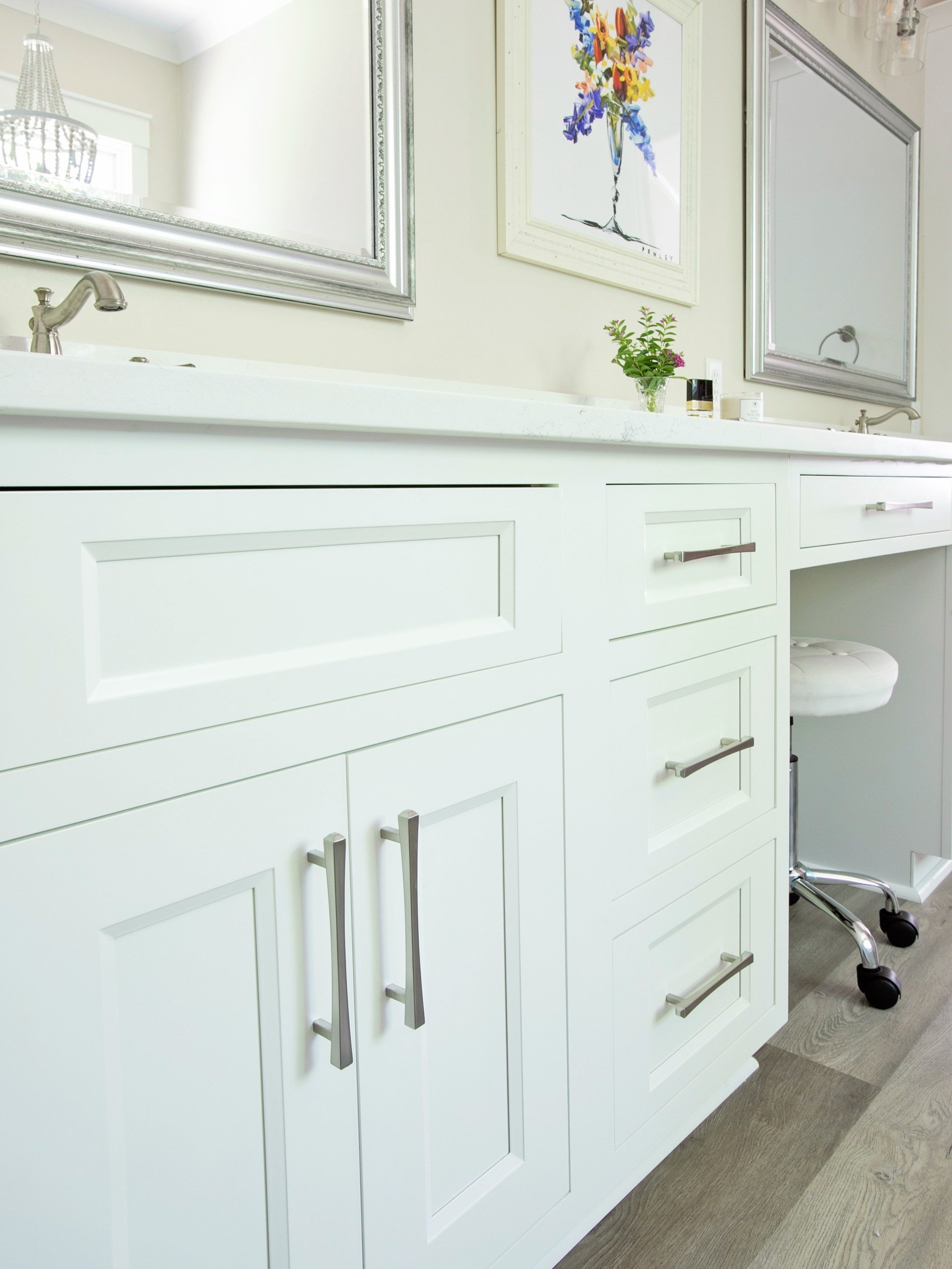 Curated Charm Primary Bathroom Cabinetry