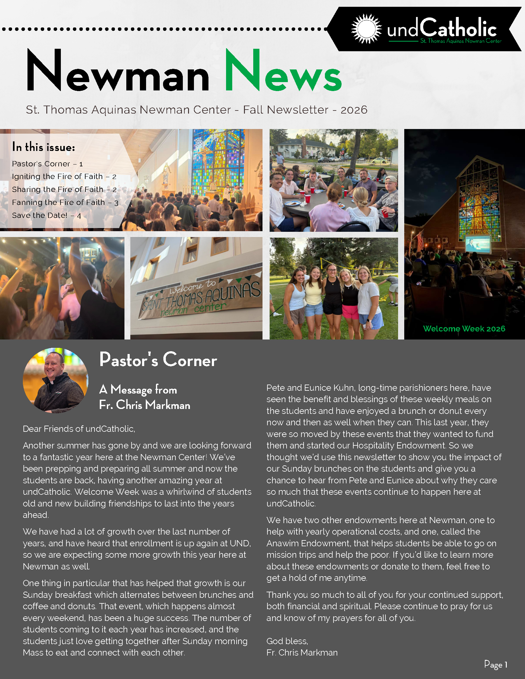 Fall 2026 Newsletter