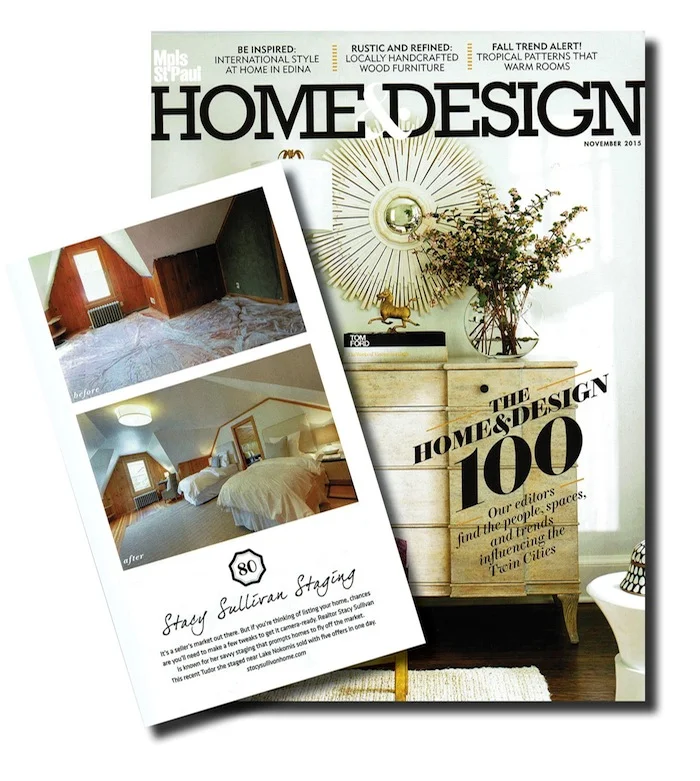 Mpls St Paul Magazine who named Stacy Sullivan Home as one of the Twin Cities’ top influencers in their 2015 Mpls St Paul Magazine’s Home and Design 100 list. See the full MSP Magazine article here!