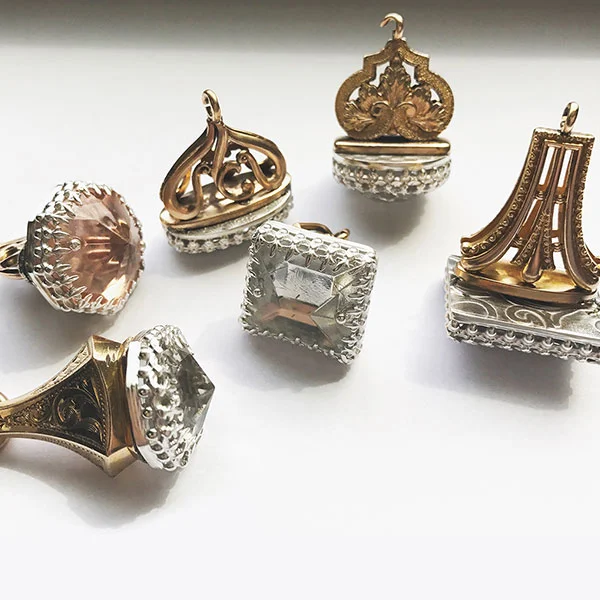 Ladysmith Jewelry My work is wearable nostalgia. I create new life out of old items including chandelier crystals, autograph books, diaries, vintage pieces and flea market finds. I find inspiration in the ways that jewelry can spark memory and play the role of souvenir — Amy Butts www.ladysmithjewelry.com