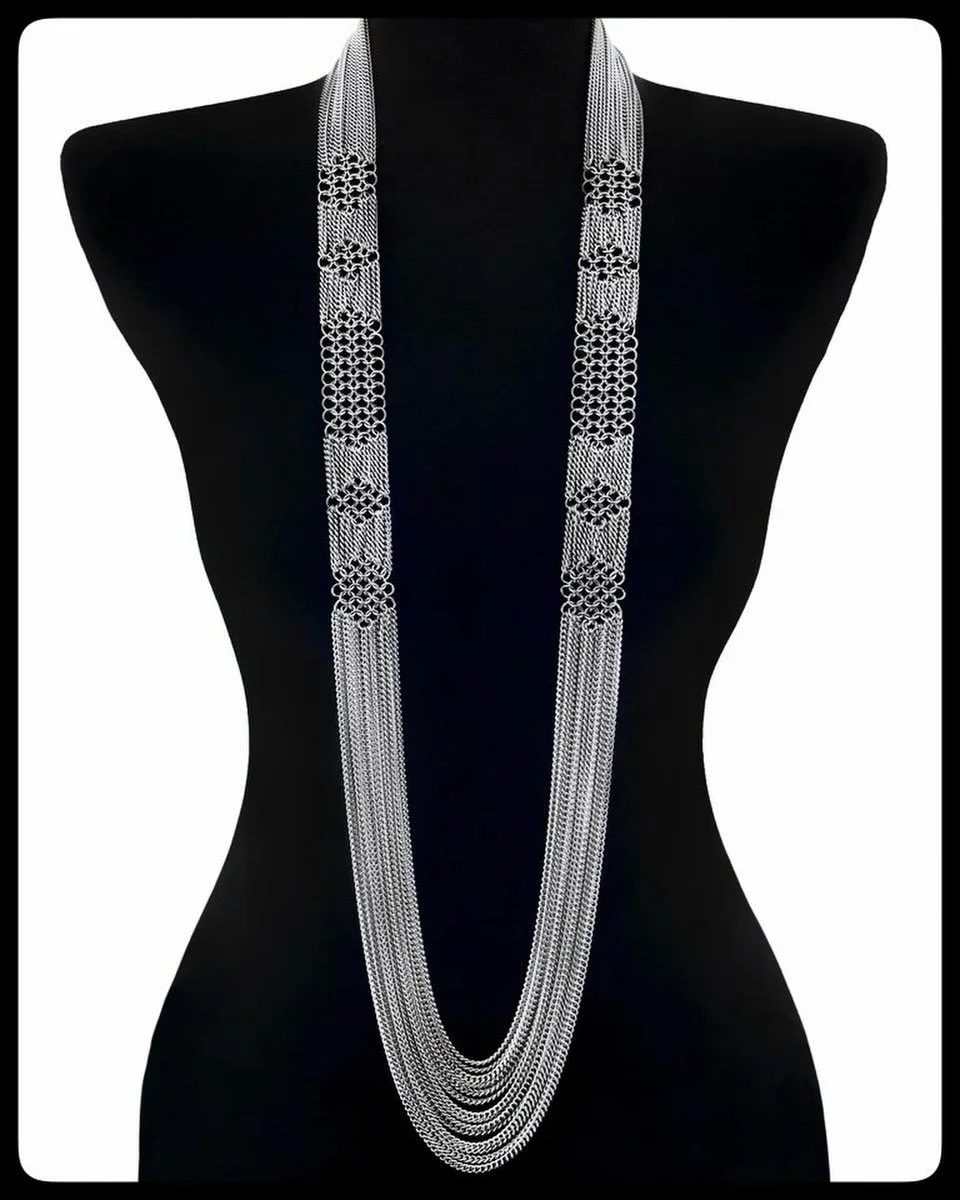 @raptinmaillejewelry getting all fabulous and ready for the season.  Seriously, this is absolutely dreamy!  #shopchicagoartgirls #chicagotreasure #shophandmade #finecraft